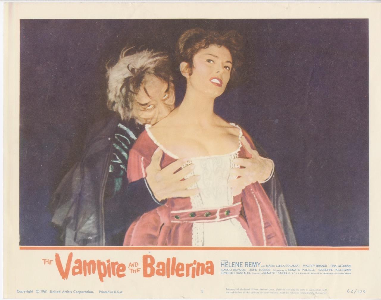 “VAMPIRE AND THE BALLERINA”-ORIGINAL LOBBY CARD-MONSTER CARD