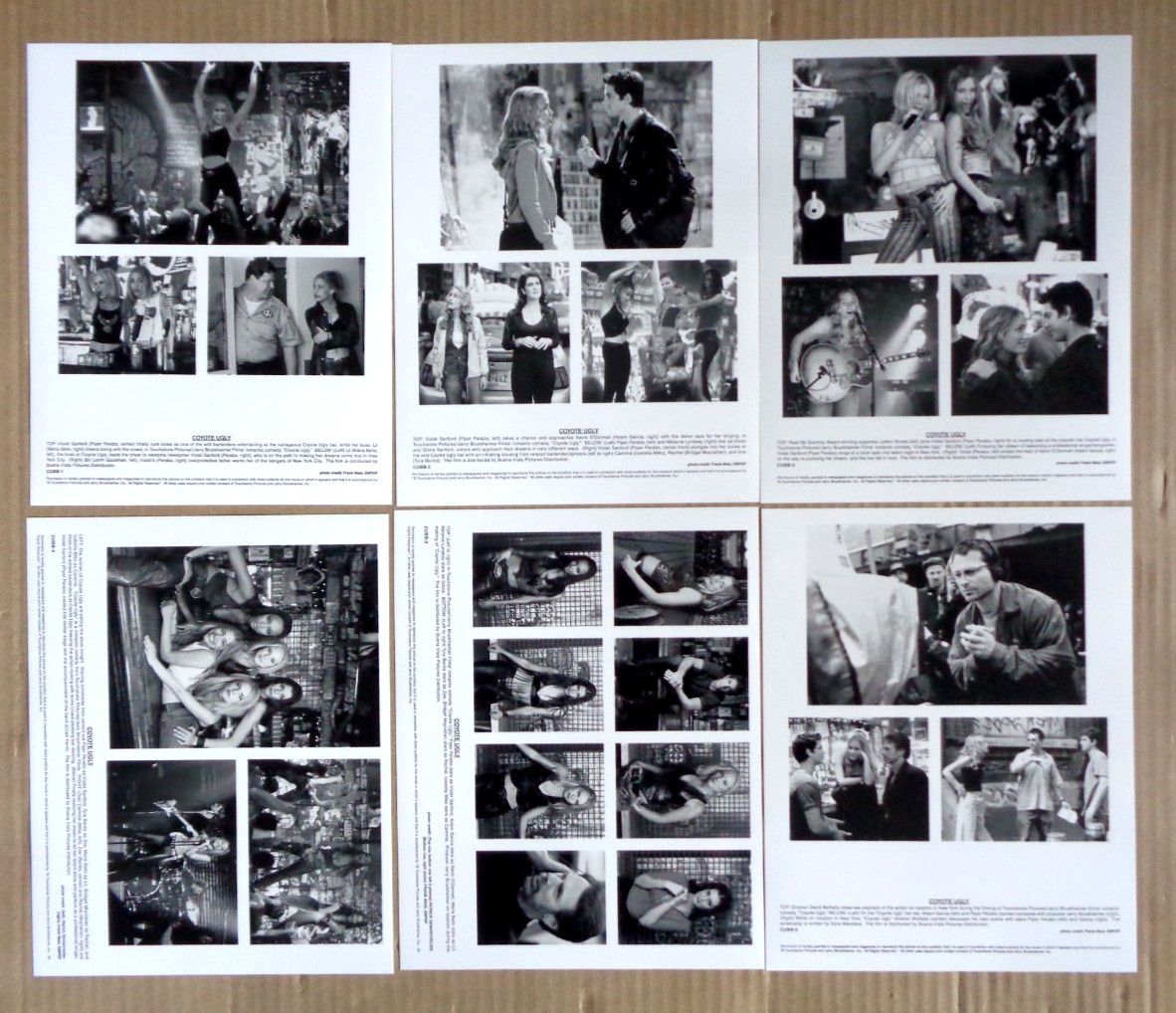 Coyote Ugly 2000 press kit w/ 6 photos Tyra Banks Bridget Moynahan Maria Bello