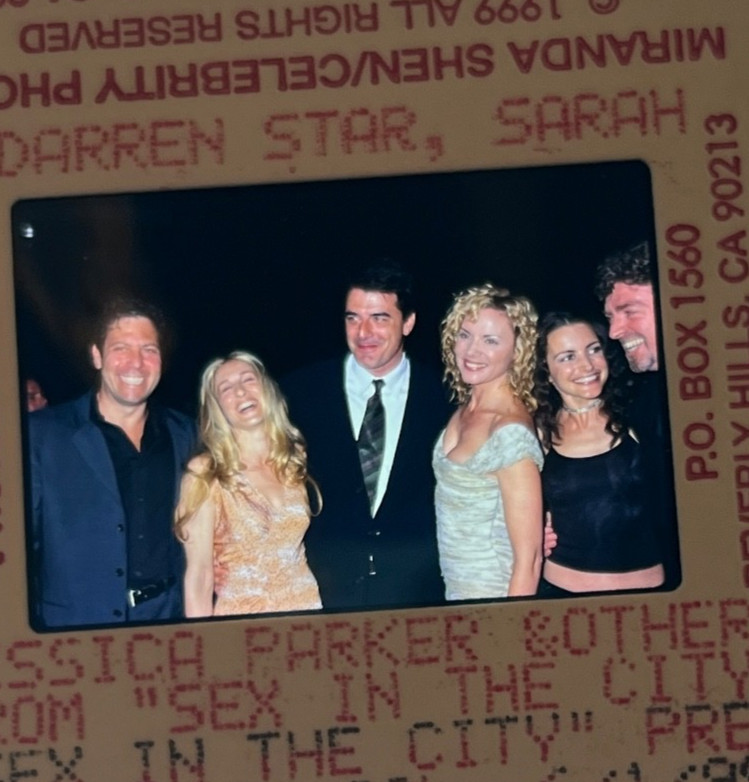 SEX IN THE CITY CAST CANDID VINTAGE 35mm FILM slide photo TRANSPARENCY #65