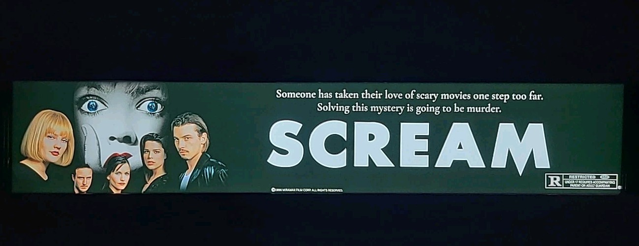 Scream Parts 1-7 Set Of 7 5×25 Movie Theater Mylars Ghostface Neve Campbell