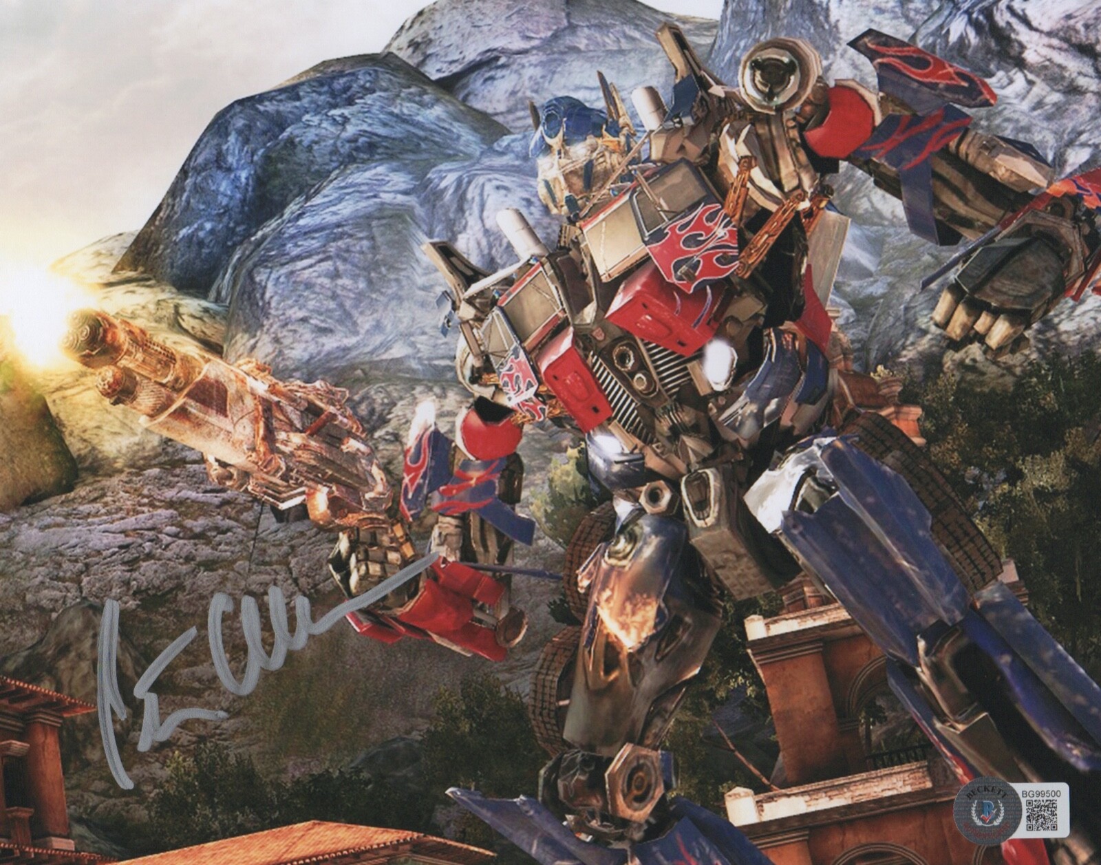 Peter Cullen OPTIMUS PRIME Autographed Signed TRANSFORMERS Movie 8×10 Photo BAS