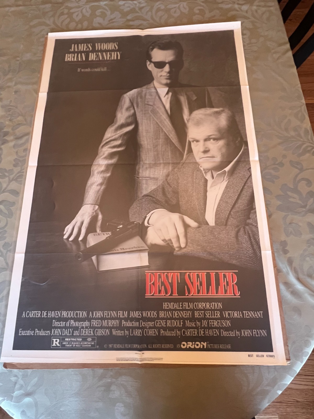 Best Seller 1987 Original Studio Issued Movie Poster Rolled 27×41 Brian Dennehy