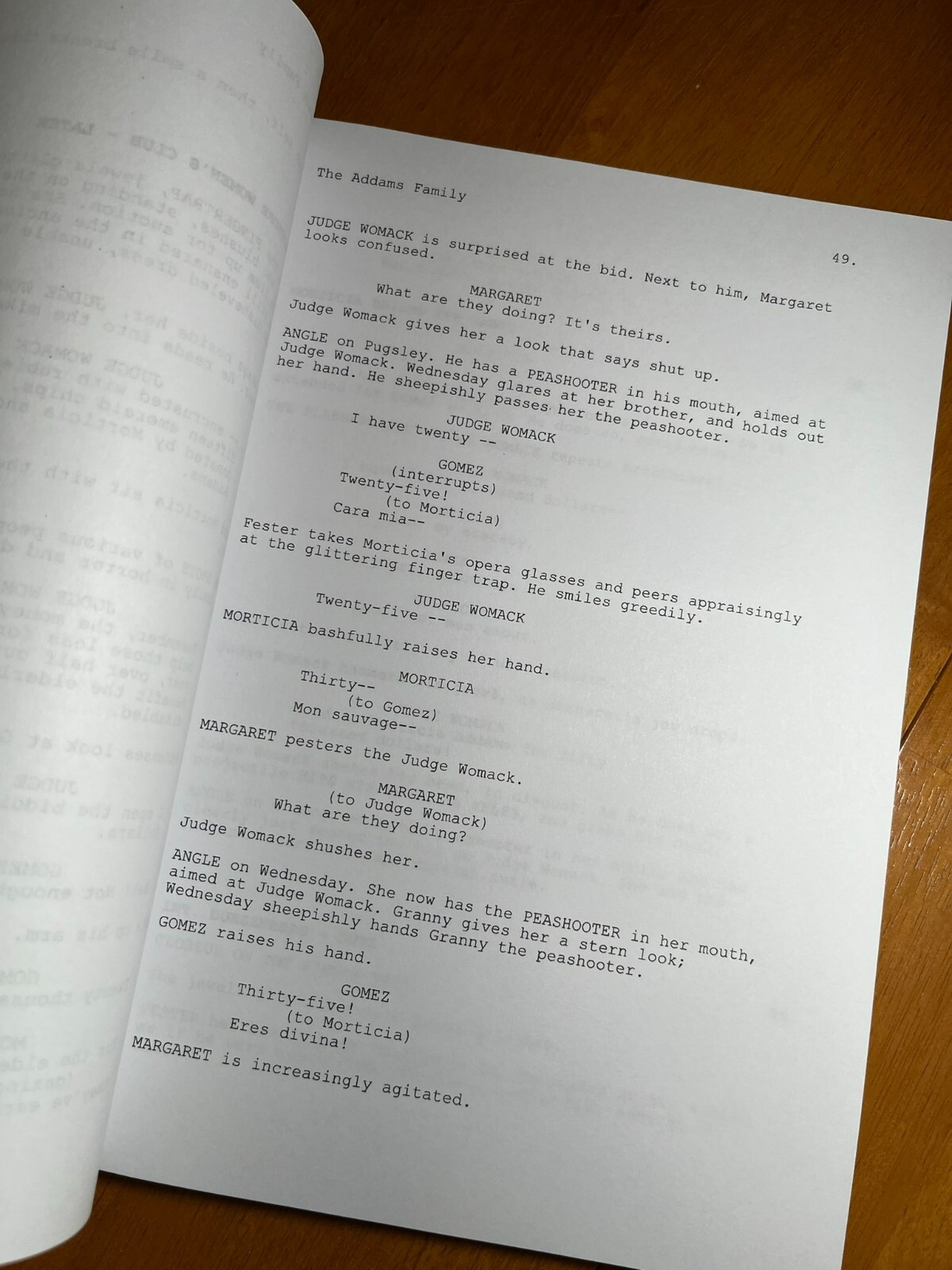 The Addams Family Script Cast-Signed- Autograph Reprints- 1991 Movie