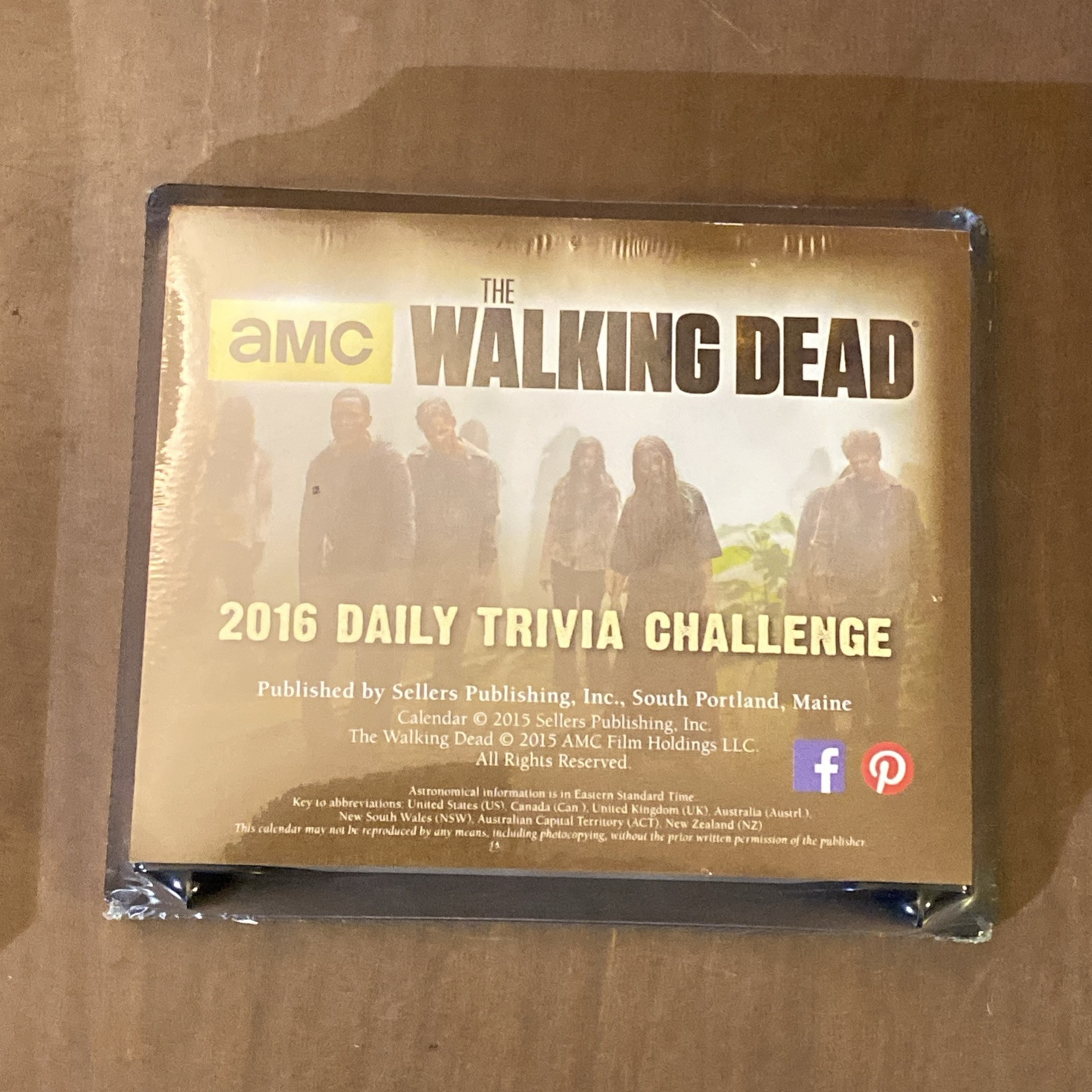 The Walking Dead 2016 Daily Trivia Challenge Still Sealed