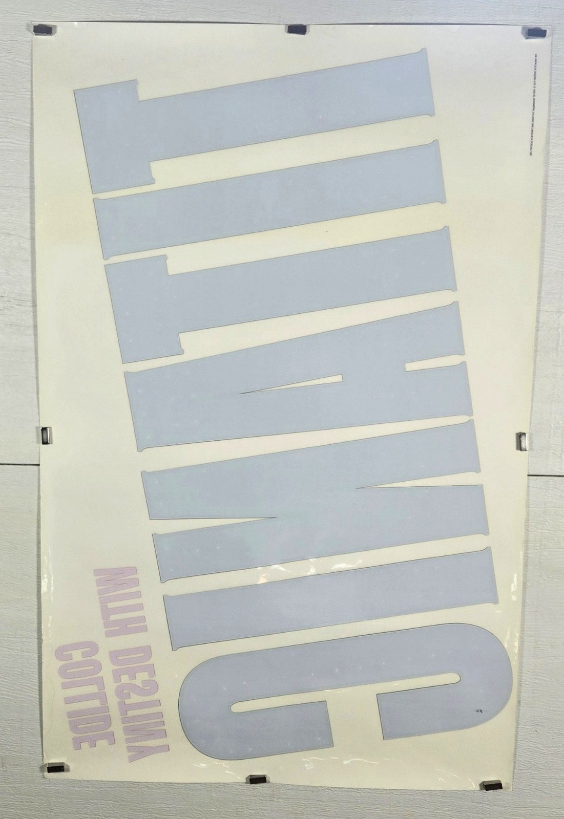 RARE 1997 Titanic Movie Promo Window Decal 34×22″ Large Official Paramount/Fox