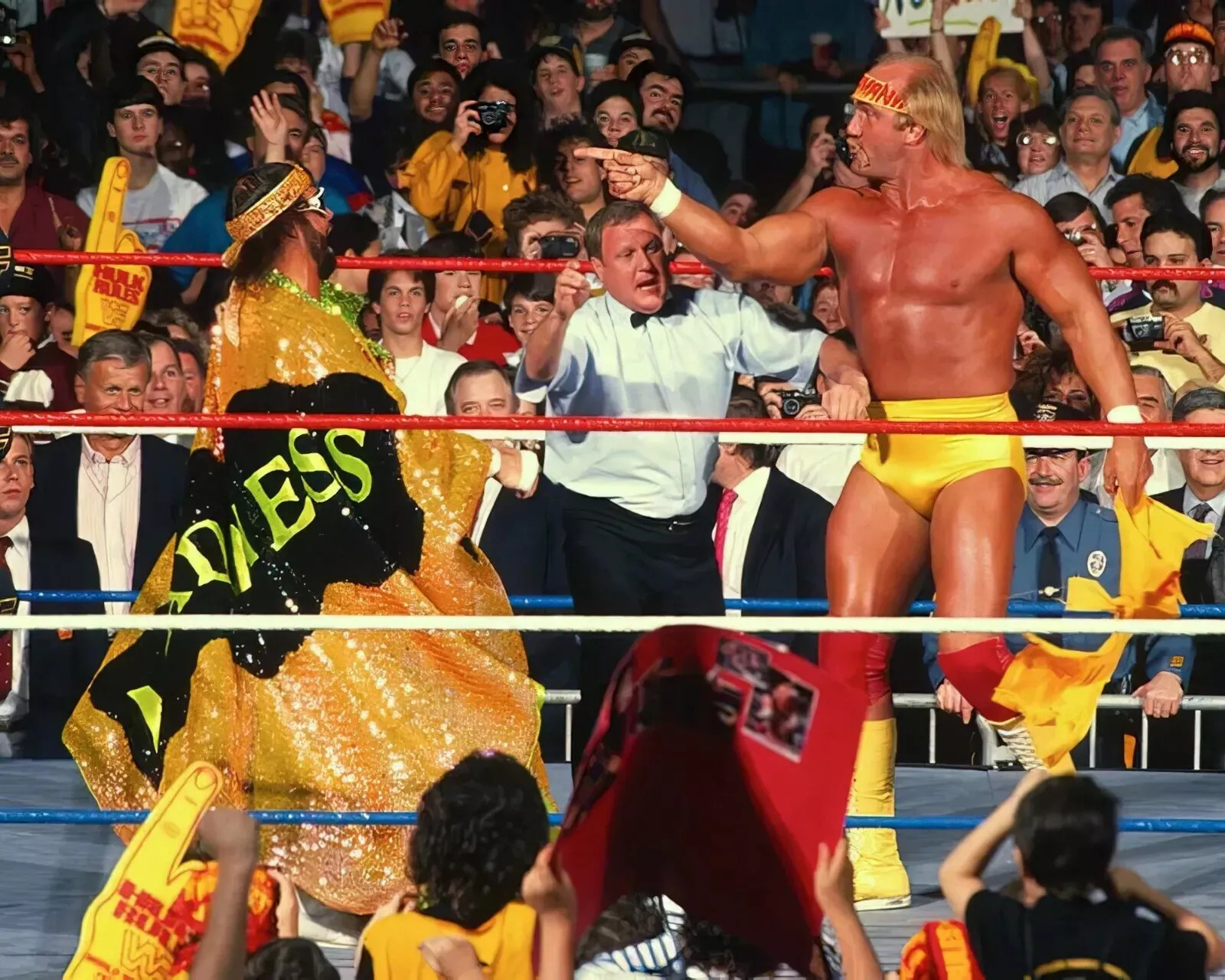 Hulk Hogan Vs Macho Man Randy Savage Vintage Wwf Wwe Wrestling 8×10 PHOTO PRINT