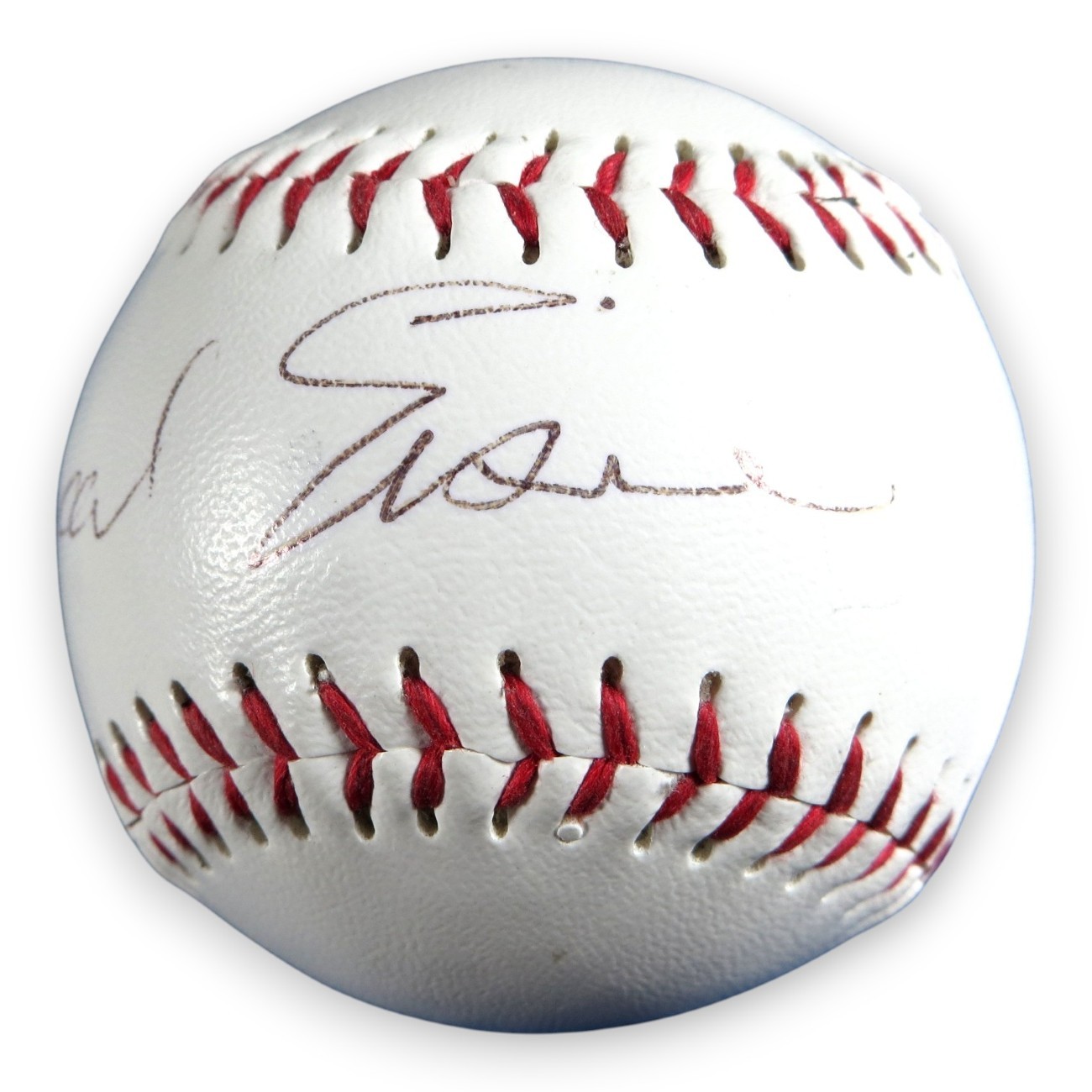Michael Eisner Signed Autograph Baseball Disney CEO BAS BU96753