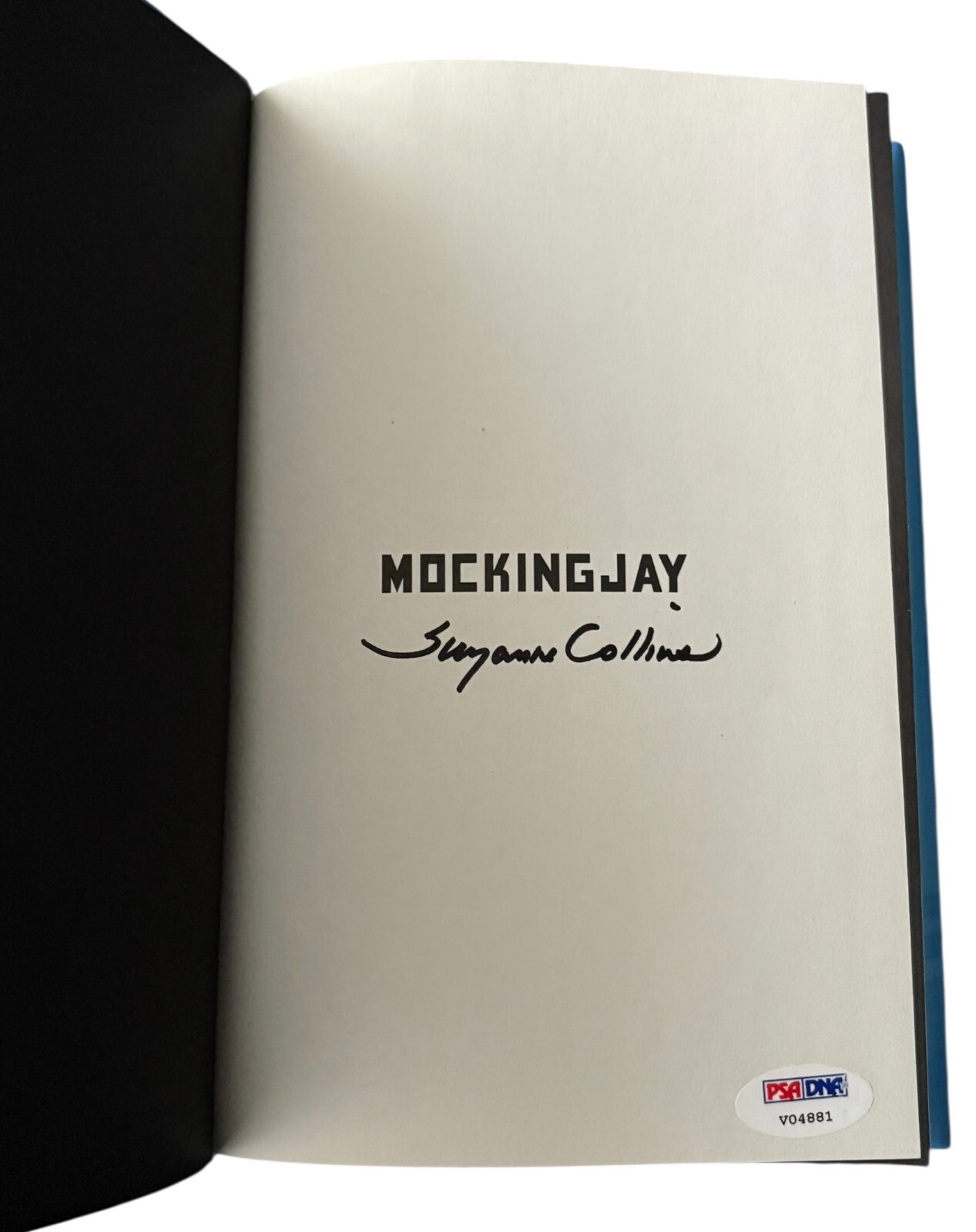 Author Suzanne Collins Signed Autograph The Hunger Games Mockingjay Book PSA COA