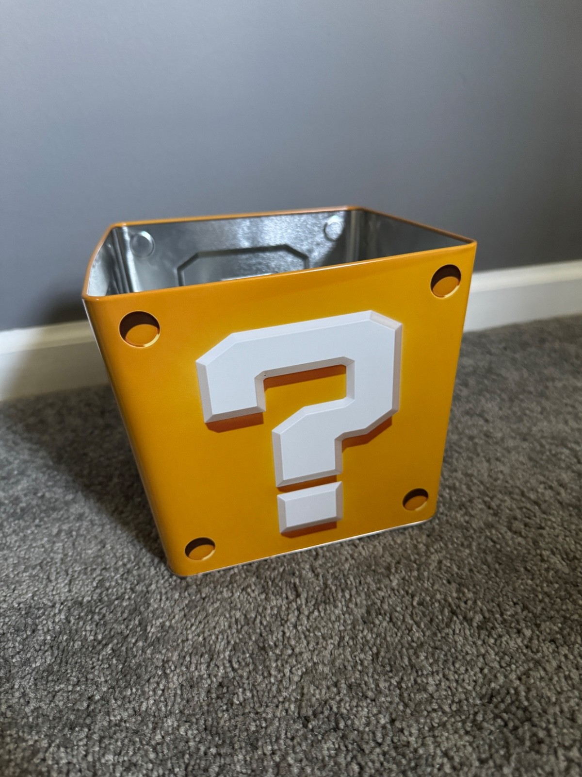 Super Mario Bros Movie 2023 Question Block Popcorn Bucket Tin AMC Theater