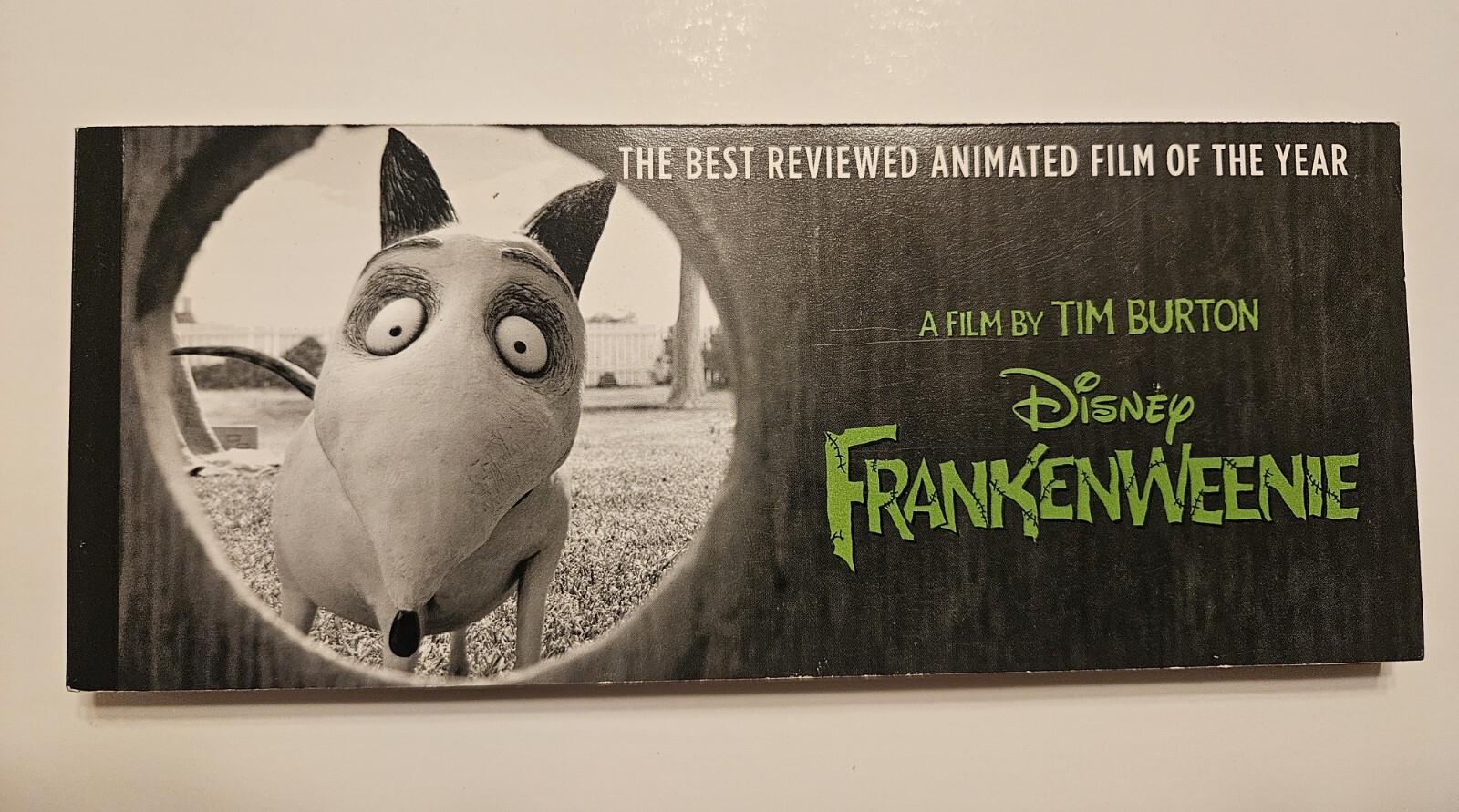 FRANKENWEENIE TIM BURTON FYC Flip Book Read Condition Description