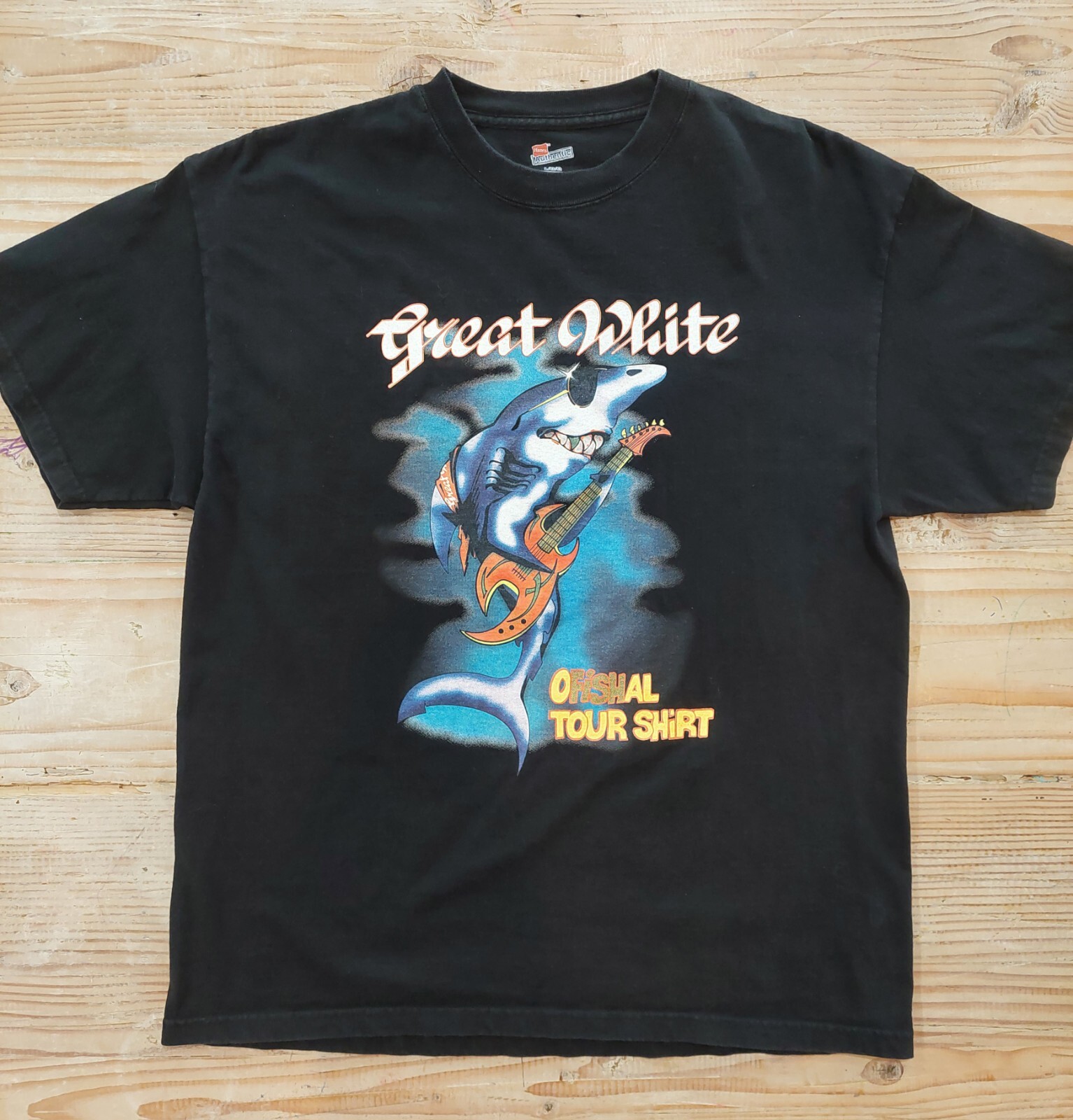 Great White Concert Shirt Vintage 2004-2005 World Tour T-Shirt VTG Size Large L