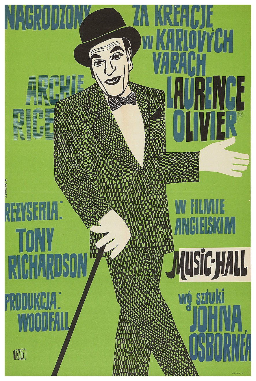 The Entertainer 1960 – Laurence Olivier – Poland – Classic Movie Poster