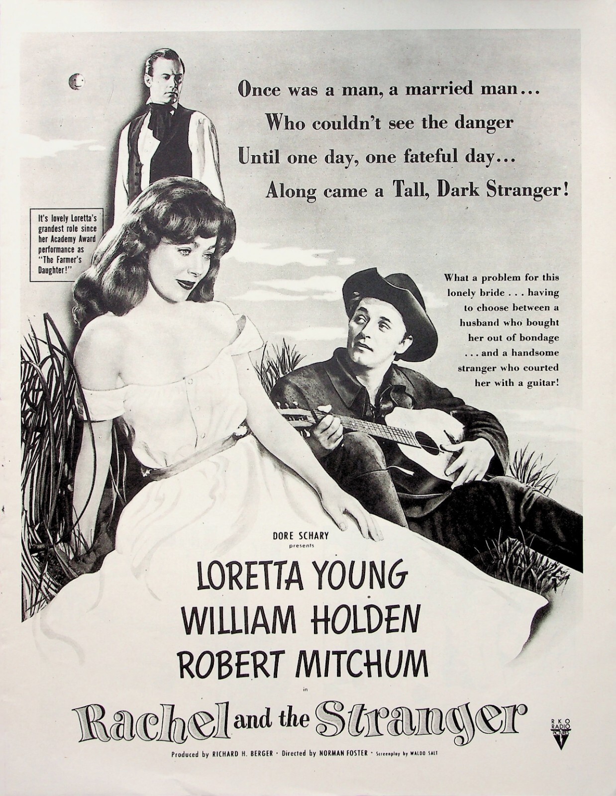 Original 1948 Ad for Rachel and the Stranger