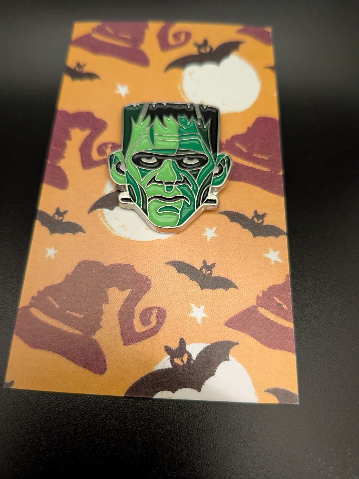 Vintage Horror Monster Enamel Pin Set – Wolf Vampire Bride Creature Mummy Frank