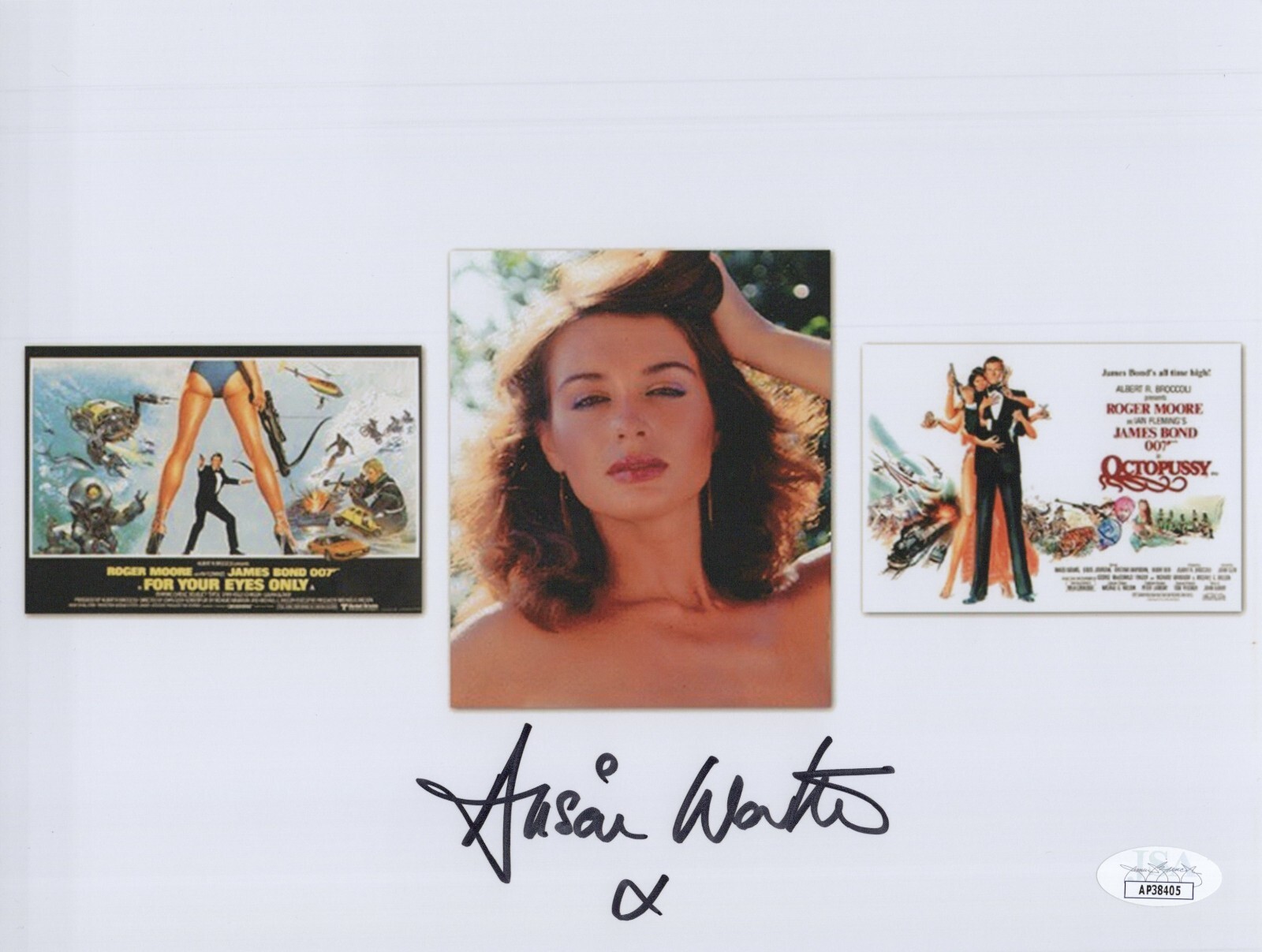ALISON WORTH Signed BOND GIRL 8×10 Photo Octopussy / For Your Eyes Only JSA COA