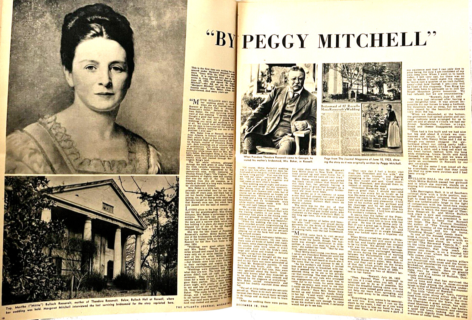 GONE WITH THE WIND MARGARET MITCHELL ORIG. 1949 ATLANTA JOURNAL MEMORIAL ISSUE!!