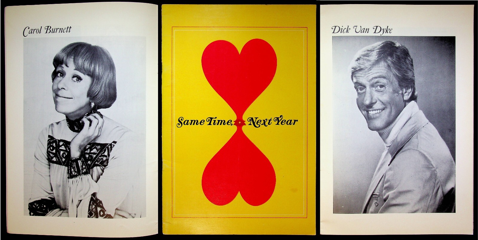 Same Time Next Year 1977 Carol Burnett Dick Van Dyke Souvenir Program Book