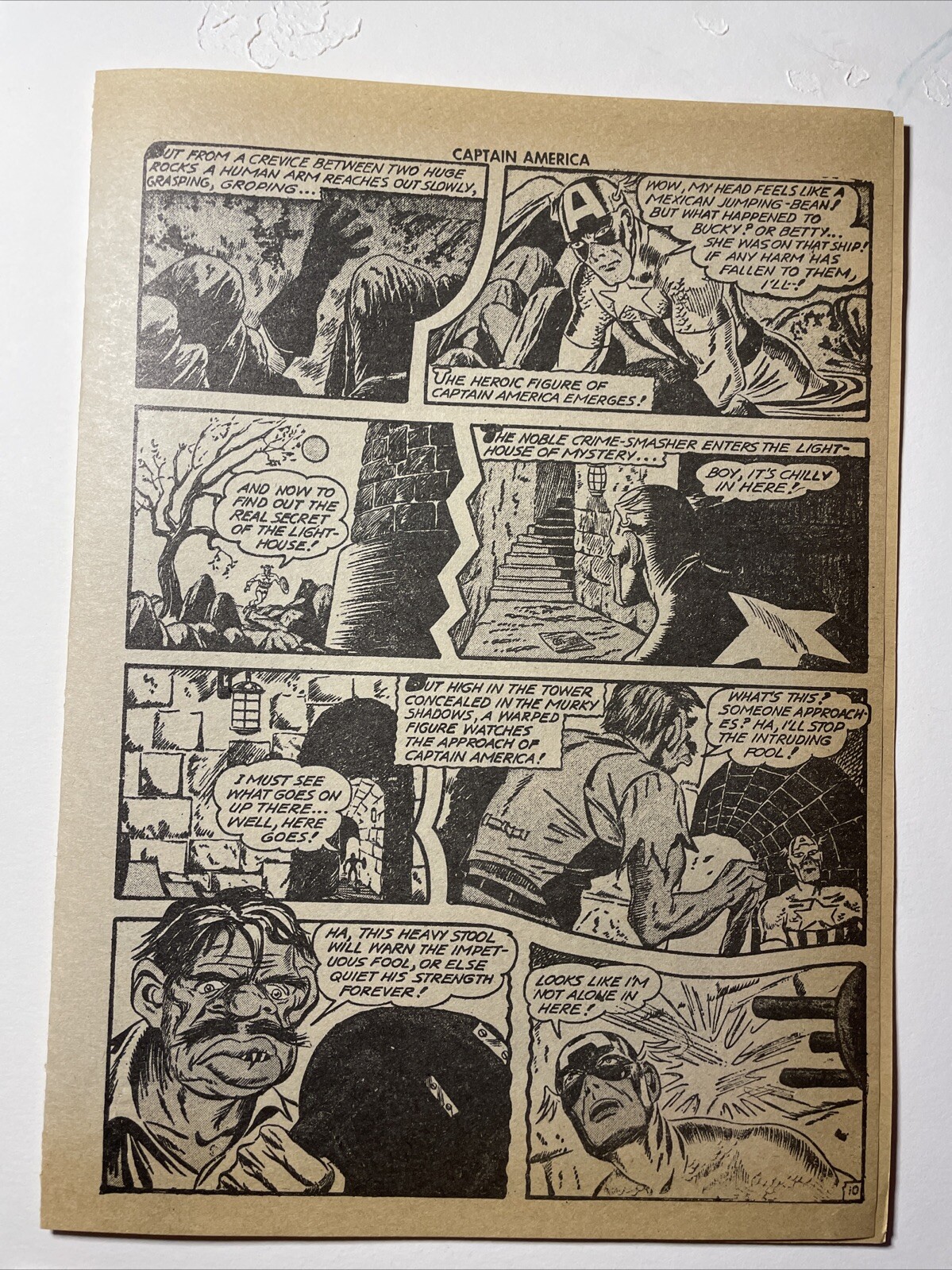 CAPTAIN AMERICA movie prop production Original COA Props VTG Comic Book Art X1