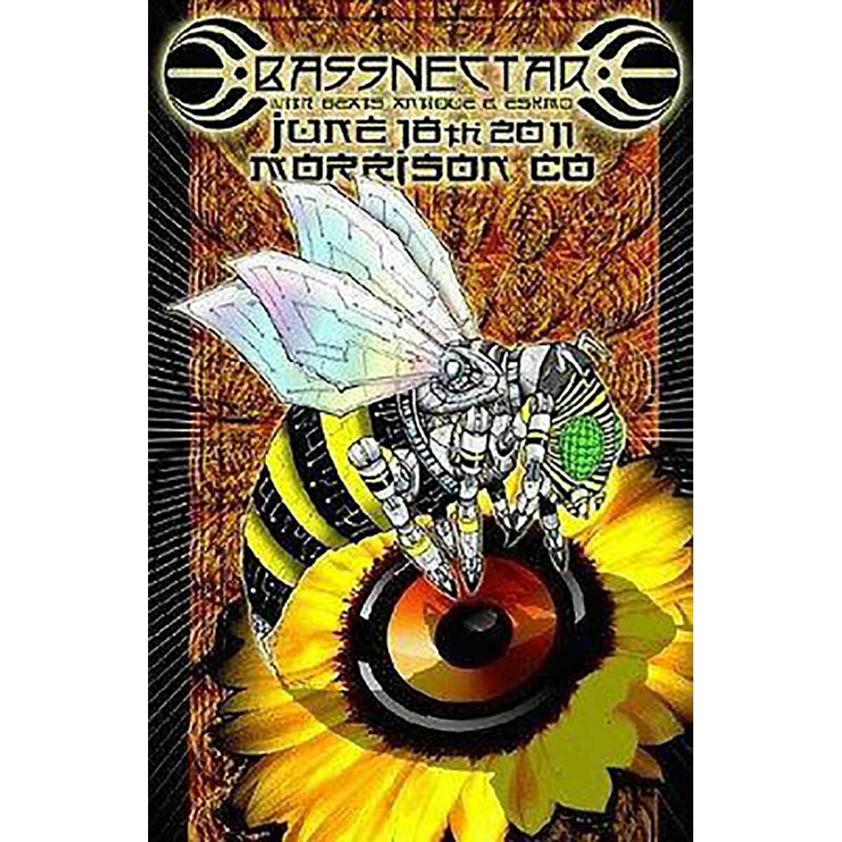 Bassnectar Concert Poster, 2011 NEW Rock Band Handbill