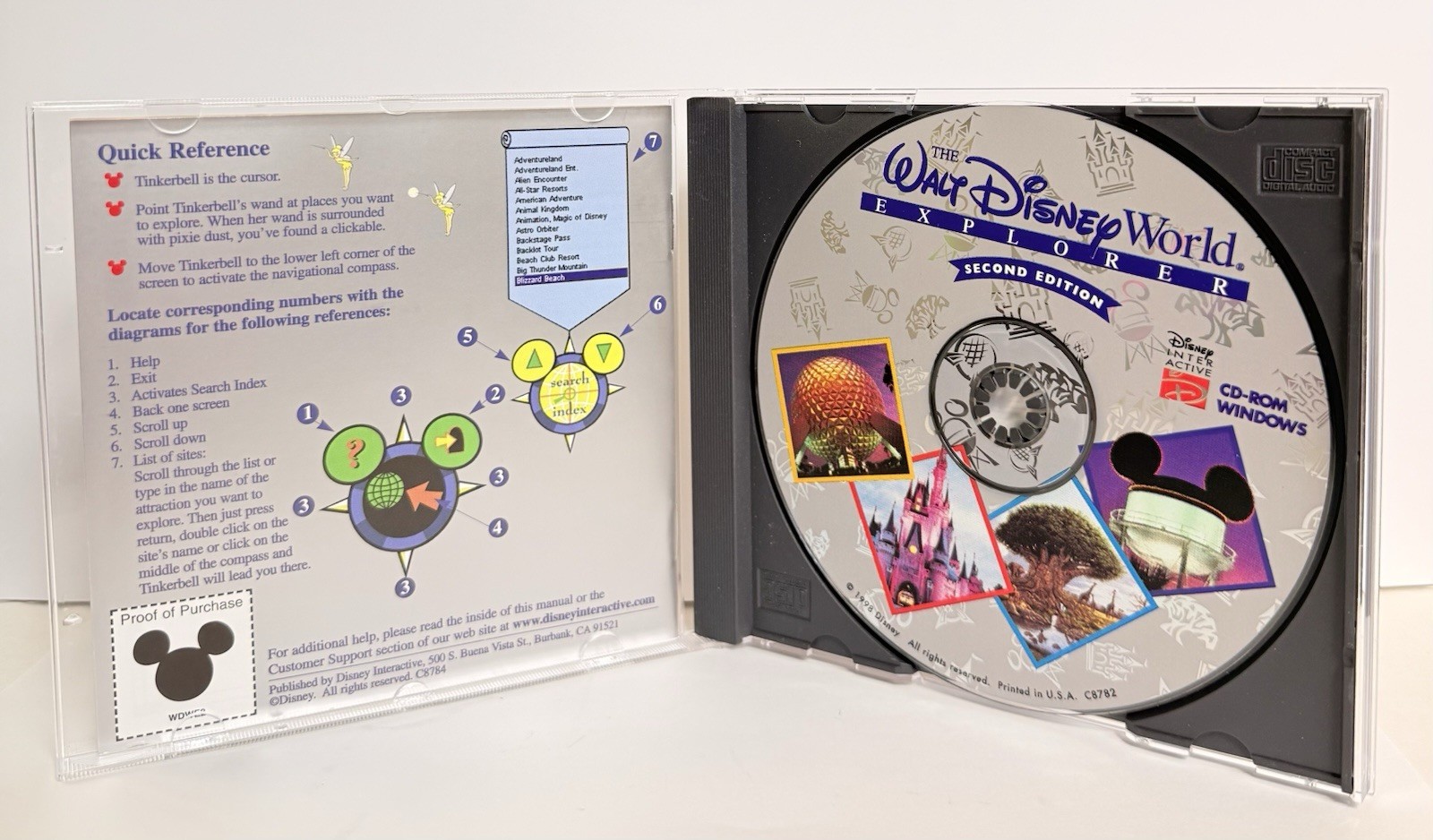 Walt Disney World Explorer CD-Rom 2nd Edition 1998
