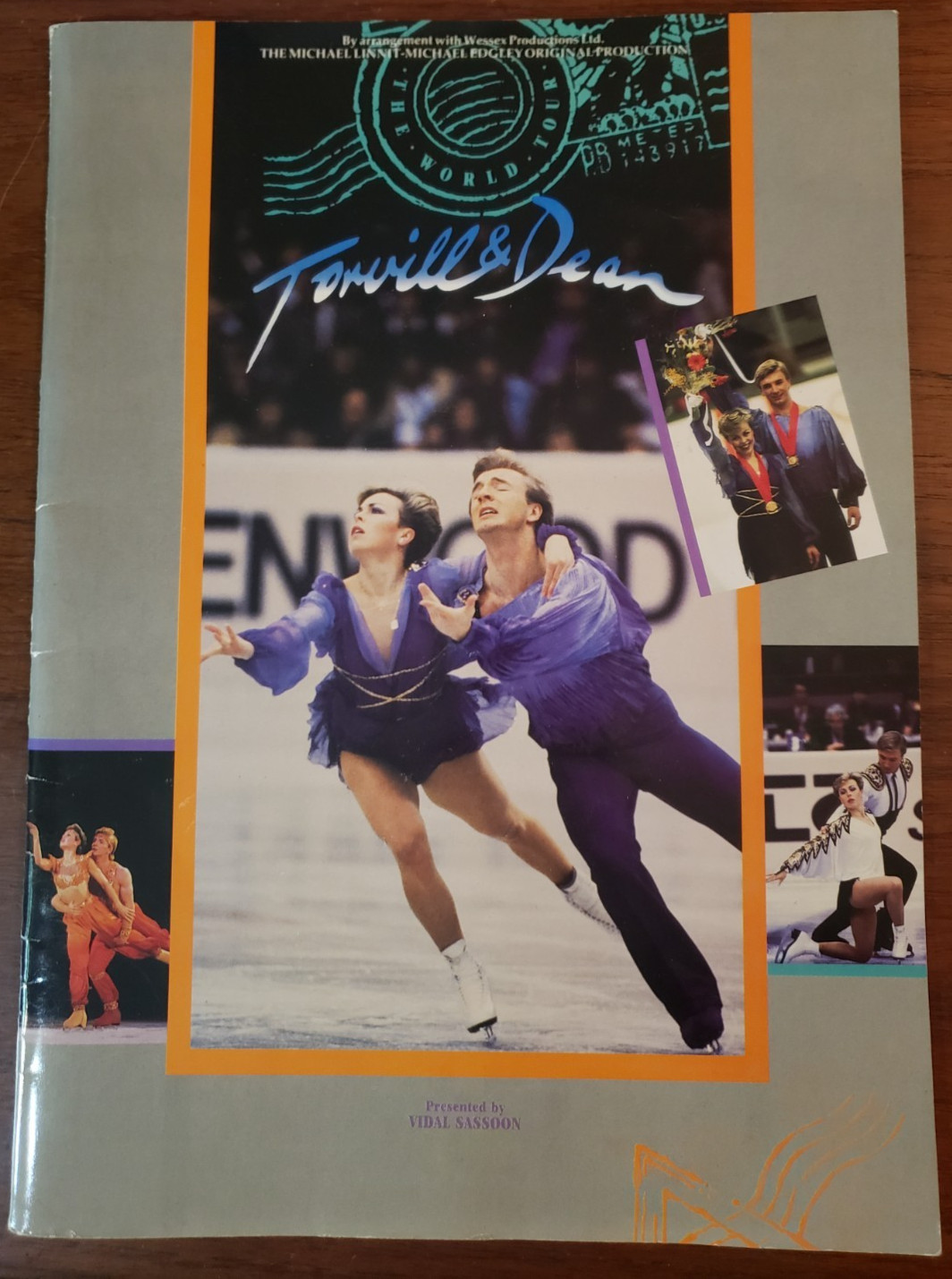 1986 Torvill & Dean Ice Skating Large 13 x 9 1/2″ World Tour Program Photos