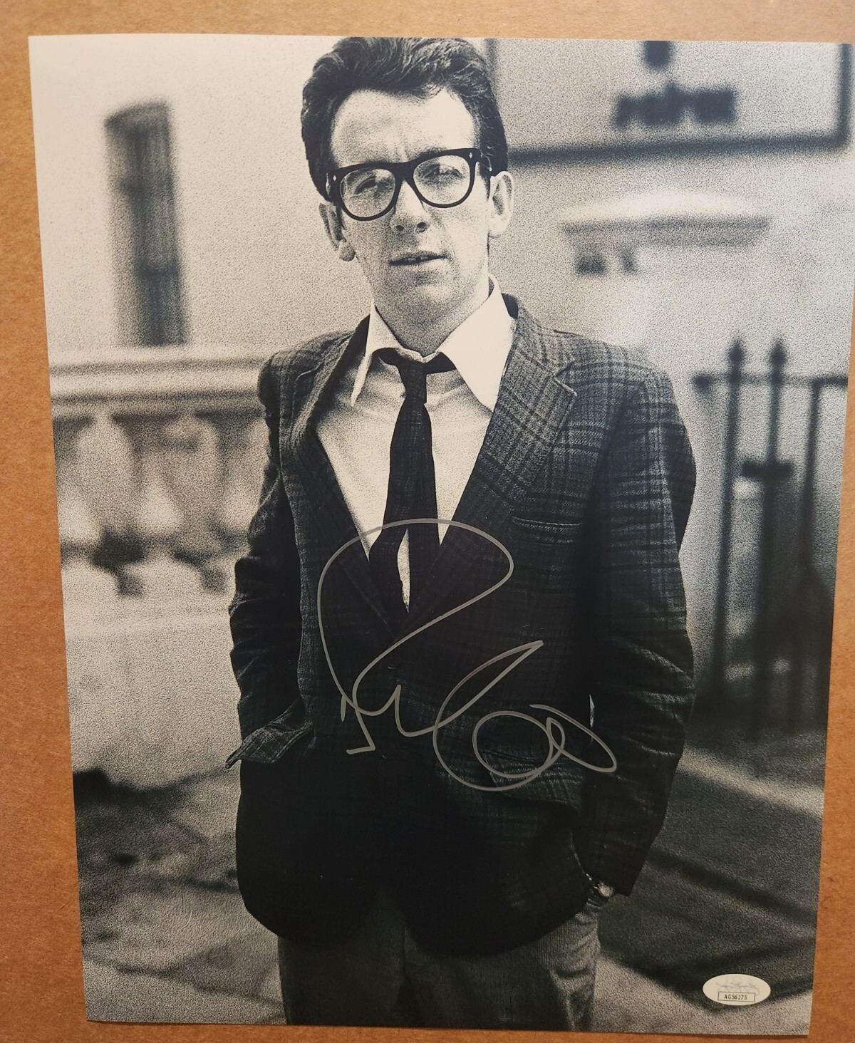 Elvis Costello Imperial Bedroom Veronica Autographed 11×14 JSA