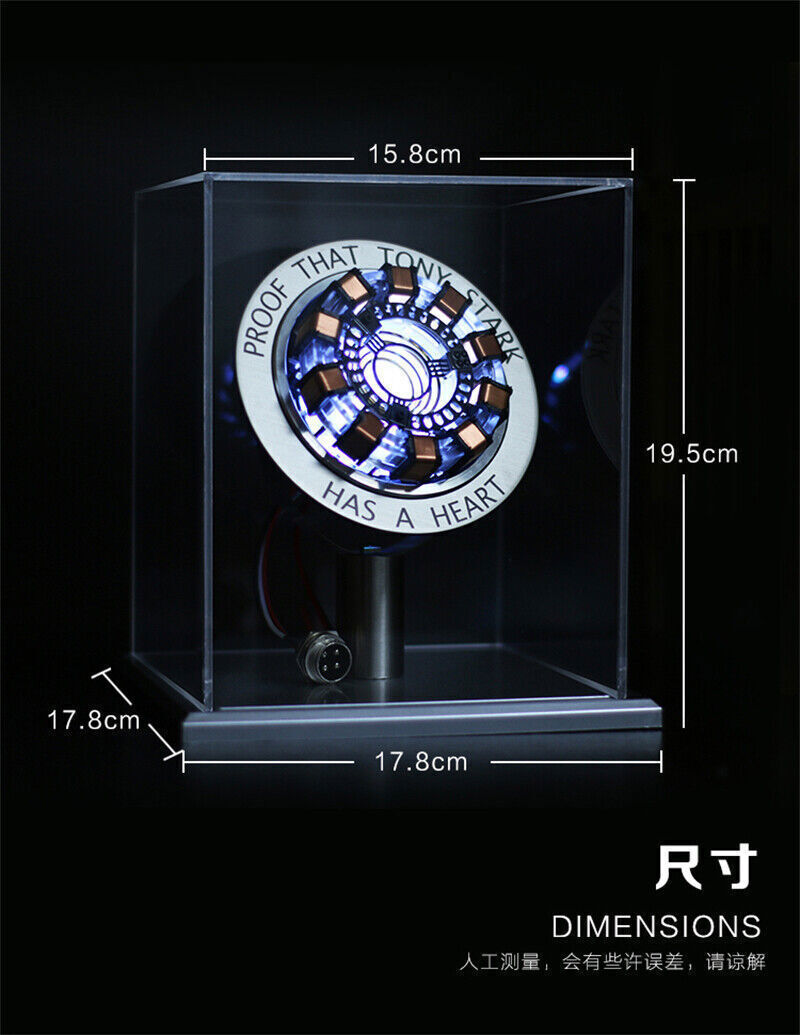 MK2/MK1 Iron Man Arc Reactor Proof that Tony Stark Heart Chest LED Lamp Light