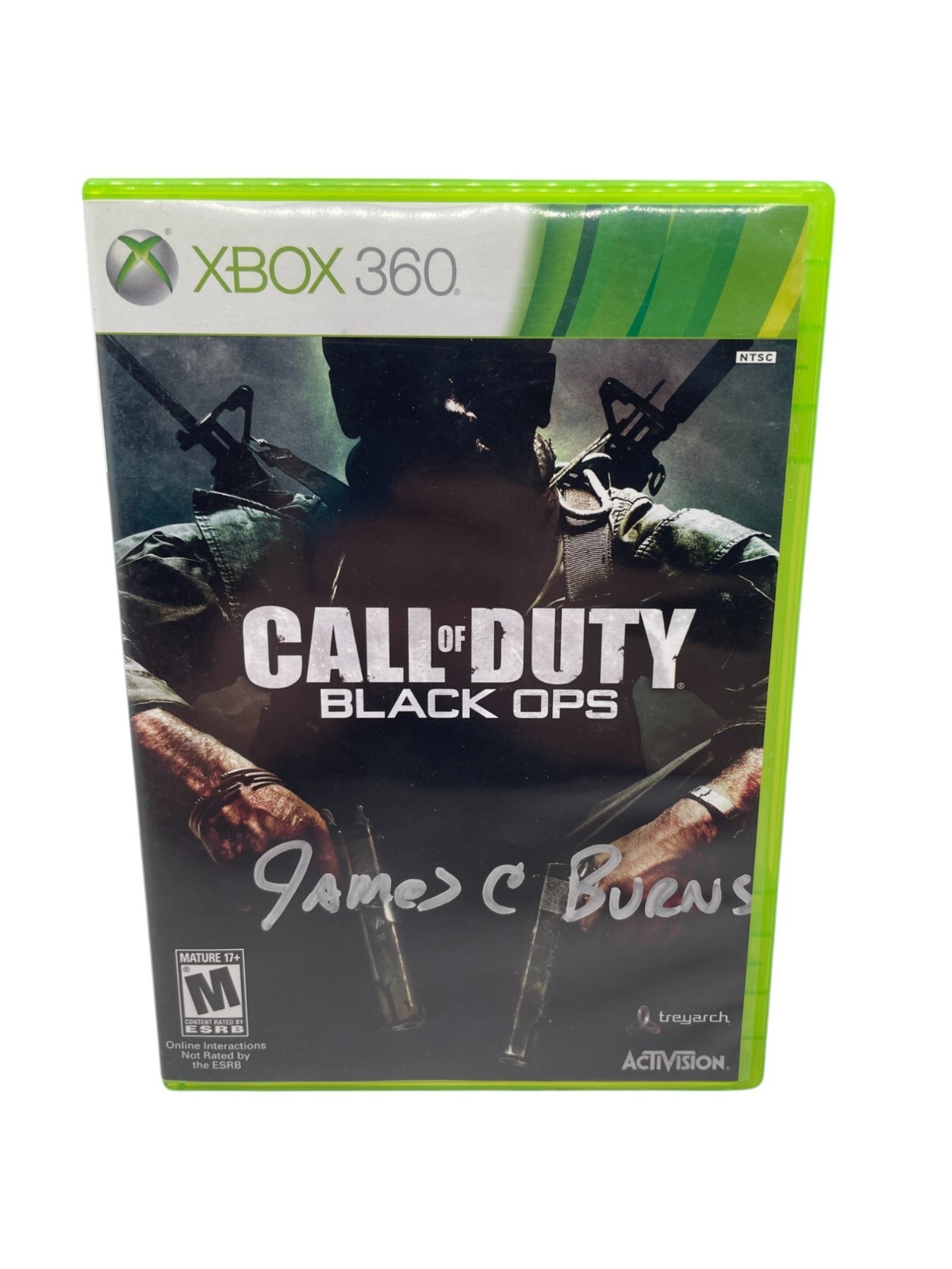 James C. Burns Signed Call of Duty Black Ops Xbox 360 Game “Woods” Auto JSA COA