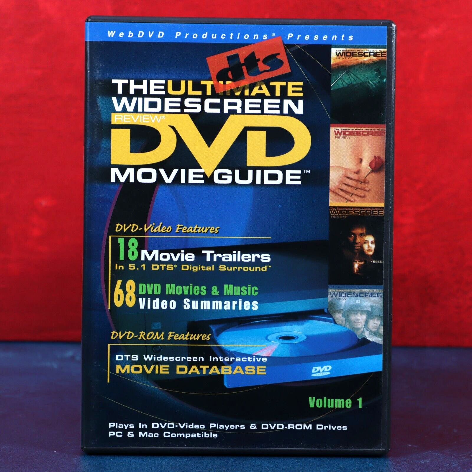 DTS Ultimate Widescreen DVD Movie Guide Vol 1 PC Mac Compatible DVD-ROM Vtg 2000