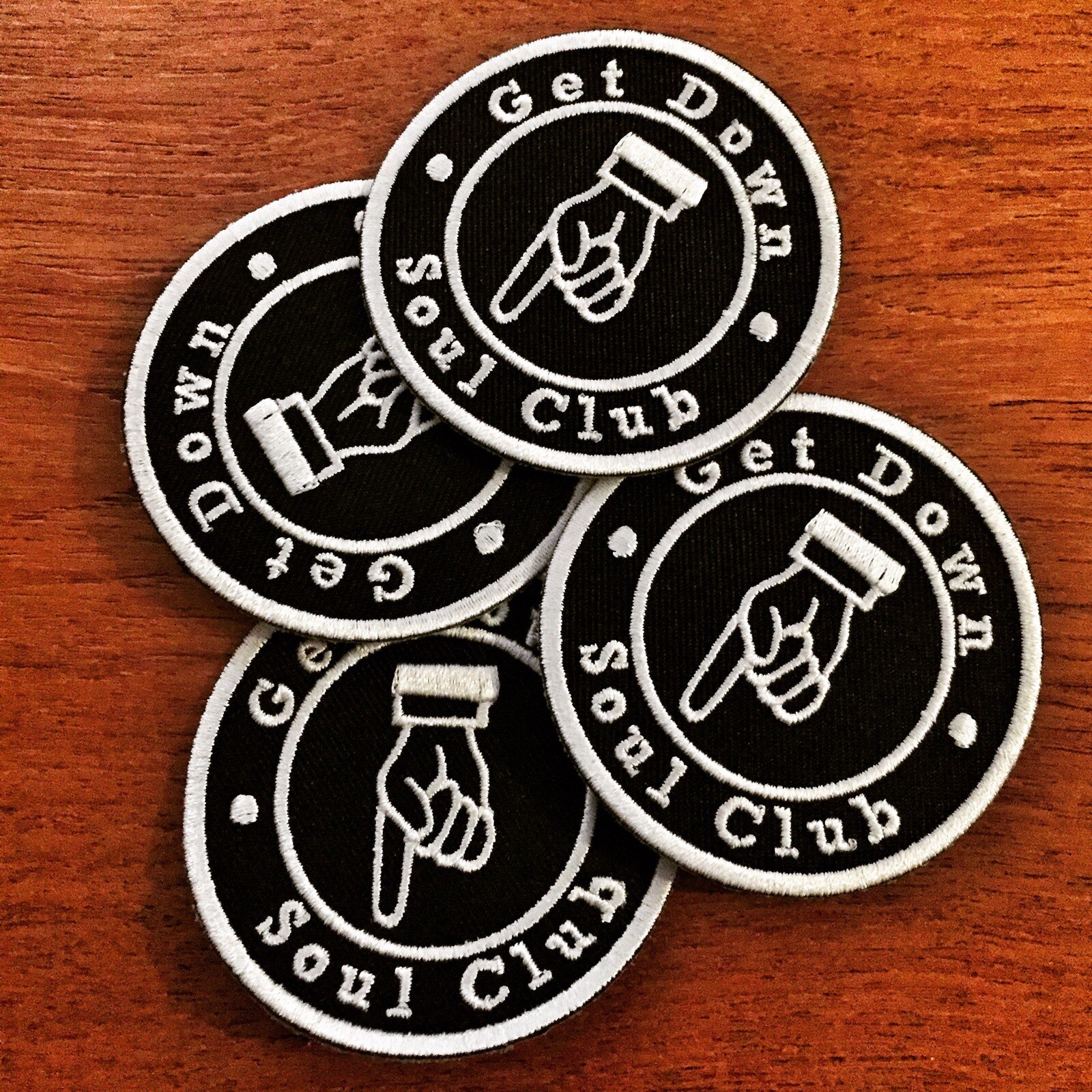 GET DOWN SOUL CLUB Sew On Patch – Northern Souldies California Dance Party