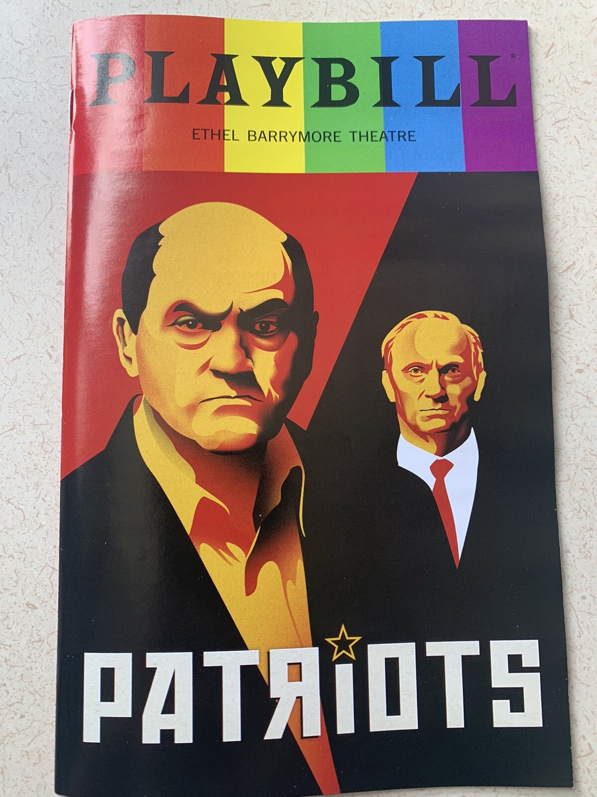PATRIOTS June 2024 Broadway Playbill! MICHAEL STUHLBARG Luke Thallon WILL KEEN