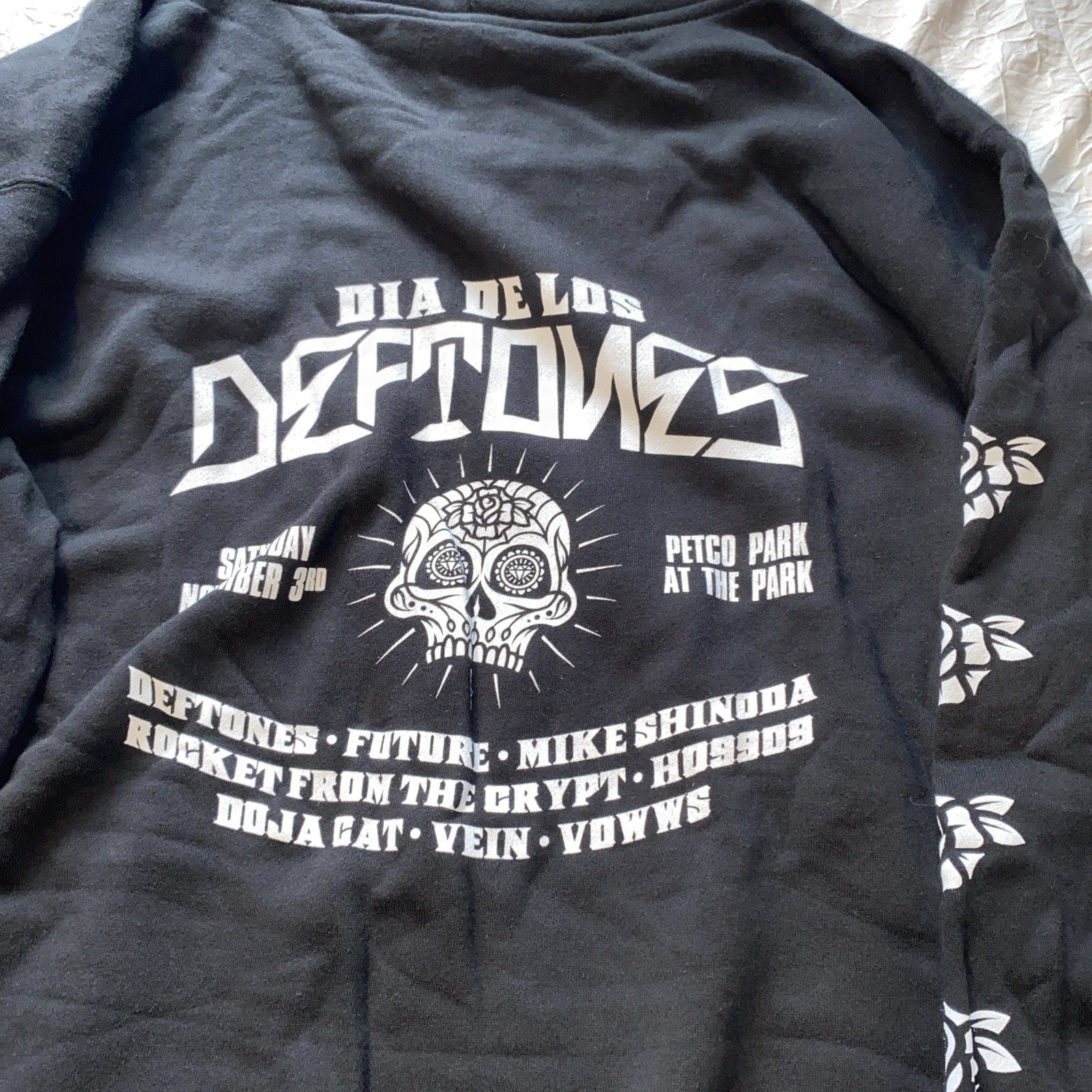 Dia De Los Deftones #1 2018 Petco Park Zip-up Hoodie L New Official Merchandise