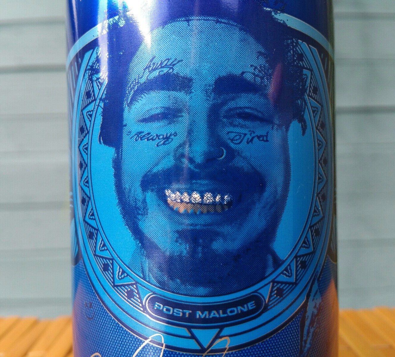 Post Malone Can Bud Light EMPTY Beer Tab Intact Posty Collectible RARE Fortnight