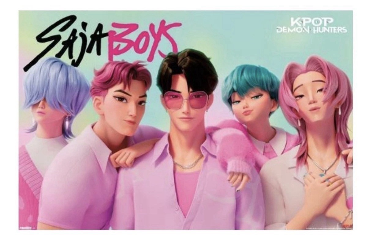 KPop Demon Hunters (2025) – Saja Boys Wall Poster, 34L” x 22.4W”, Unframed