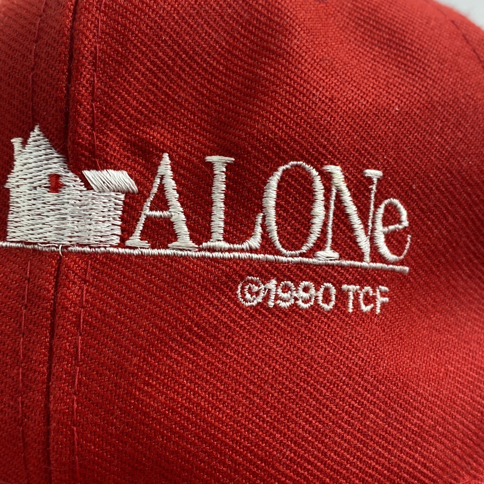 Original 1990 Red Home Alone Movie Promo SnapBack Red Hat Cap VTG