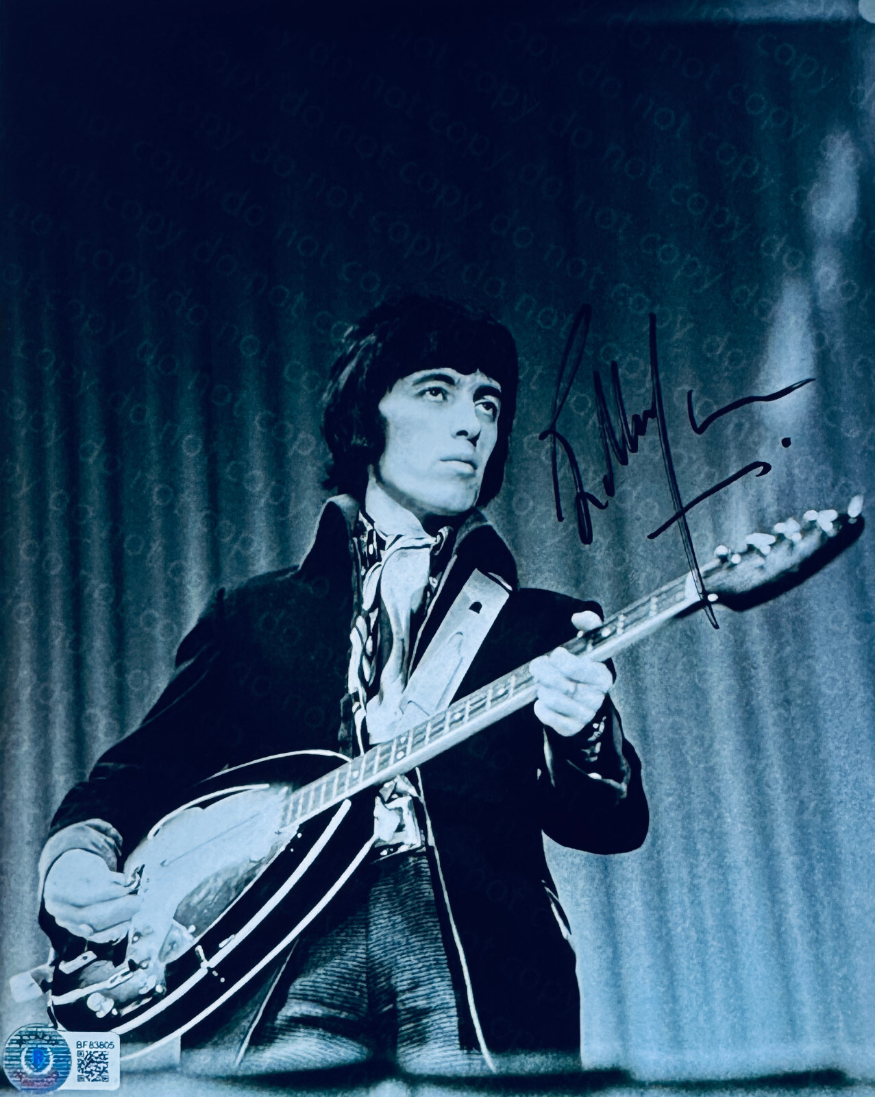 Bill Wyman Signed BAS Cert•RARE PHOTO•10×8 CONCERT•The Rolling Stones Bassist