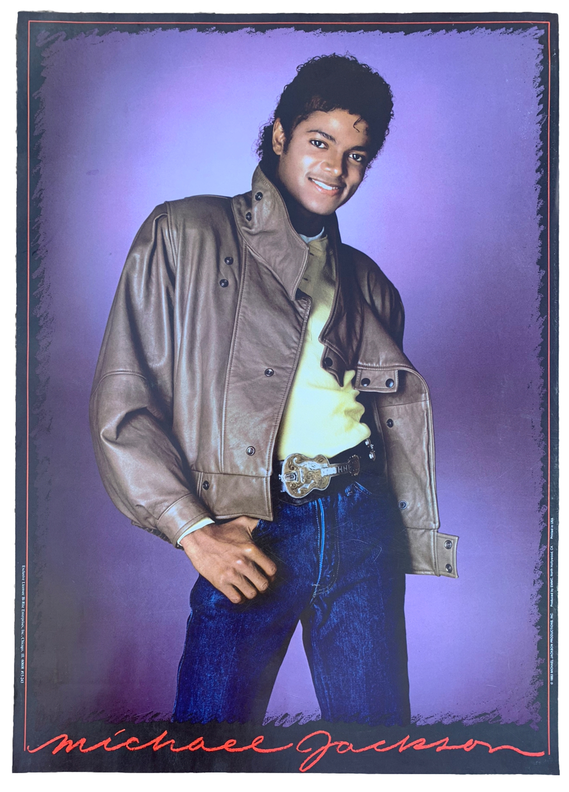 Beat It Thriller Michael Jackson Vintage 1984 ORIGINAL 20″ x 28″ Poster D20