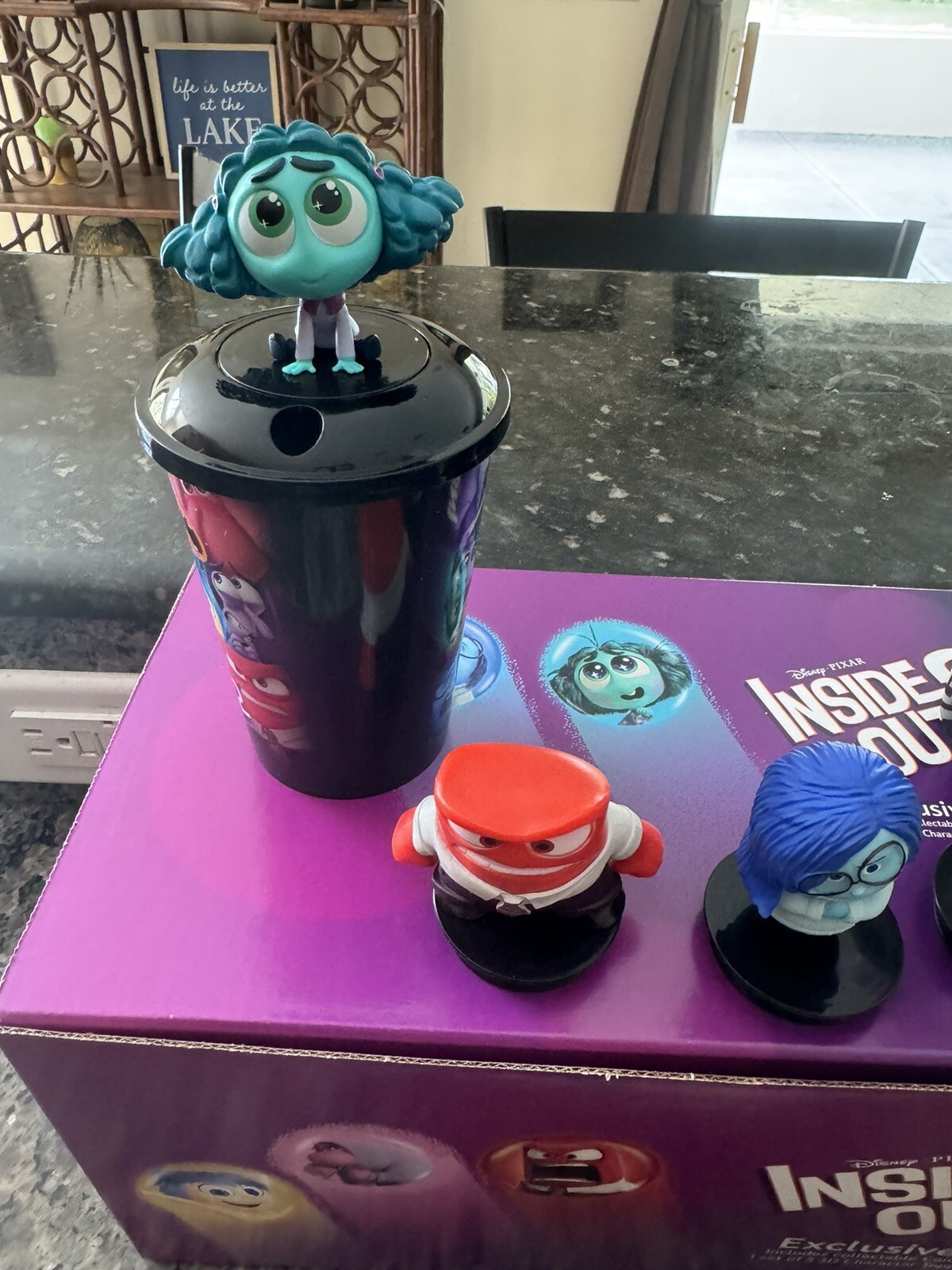Disney Inside out 2 Gift Set Limited edition kids popcorn Drink tray console Top