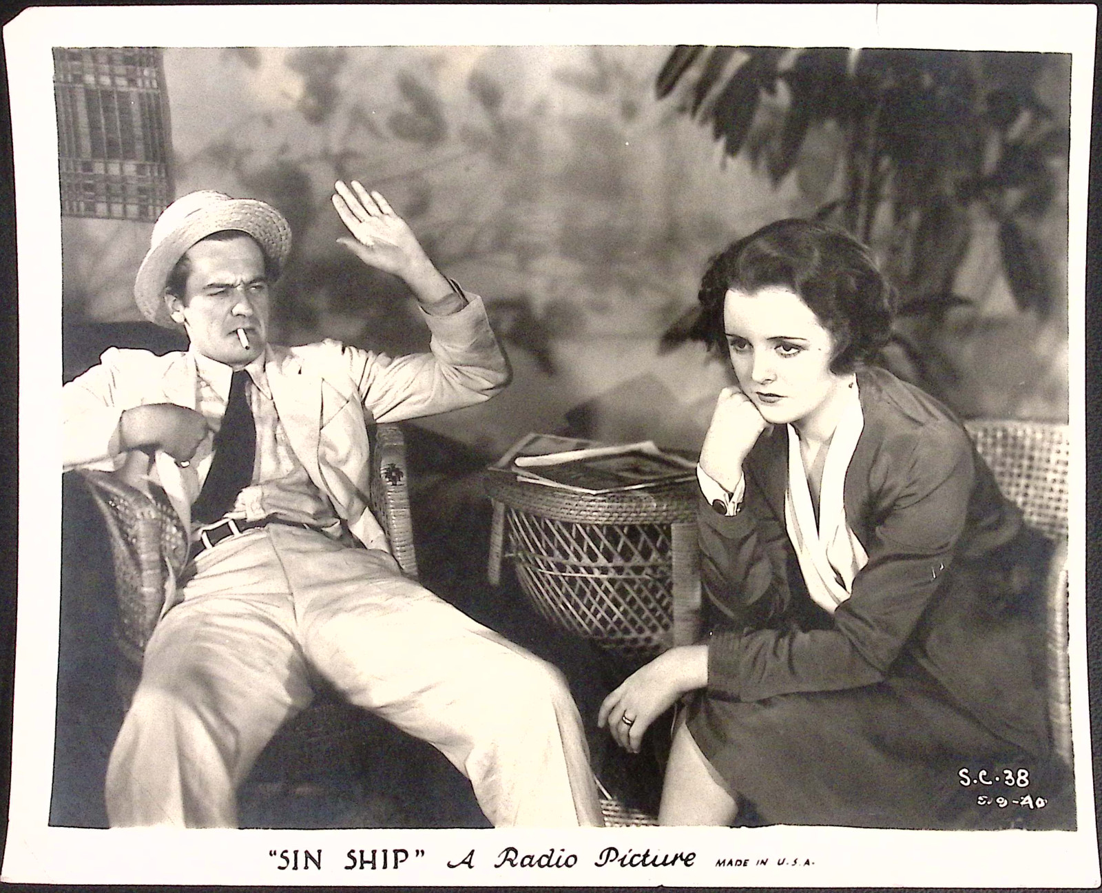 1931 Mary Astor Ian Keith Sin Ship A Radio Picture Film 8×10 Photo