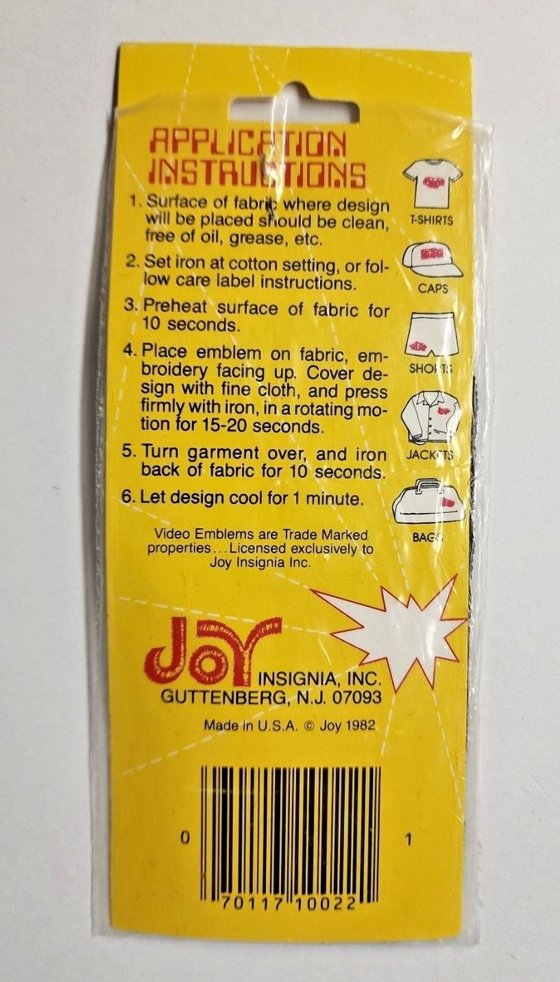 1982 Original Galaxian Patch Midway Atari Seal in Package Rare PB11