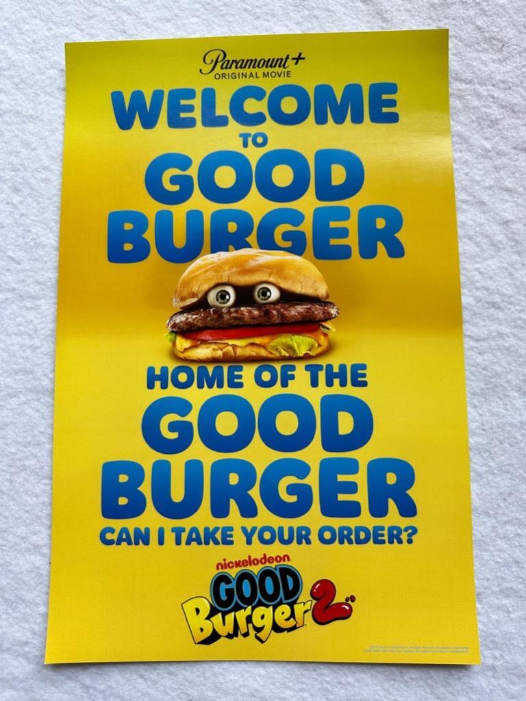 GOOD BURGER 2 – 11″x17″ Original Promo TV Poster SDCC 2023 MINT Nickelodeon