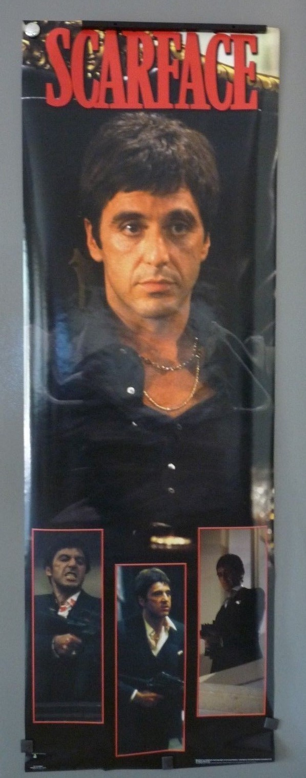 Scarface Al Pacino 21×62 Movie Door Poster NEW SEALED