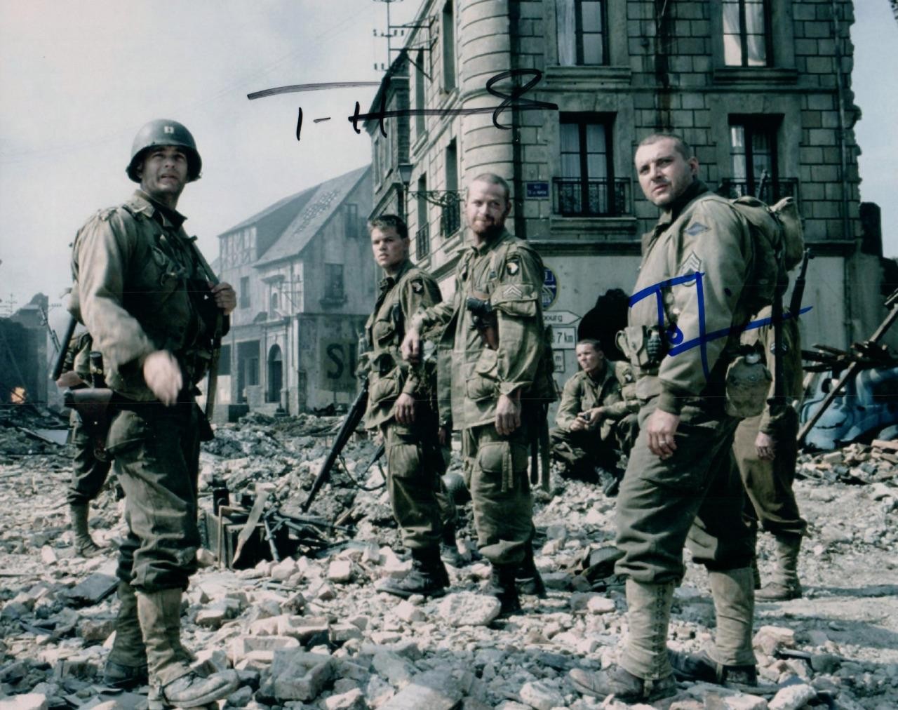 Tom Hanks Tom Sizemore signed 8×10 Photo autographed Nice + COA