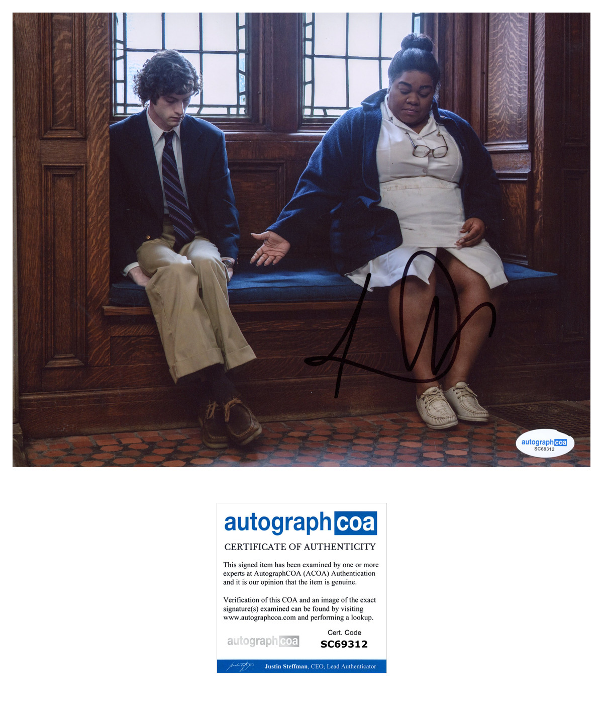 Da’Vine Joy Randolph Signed Autographed THE HOLDOVERS 8×10 Photo PROOF ACOA D