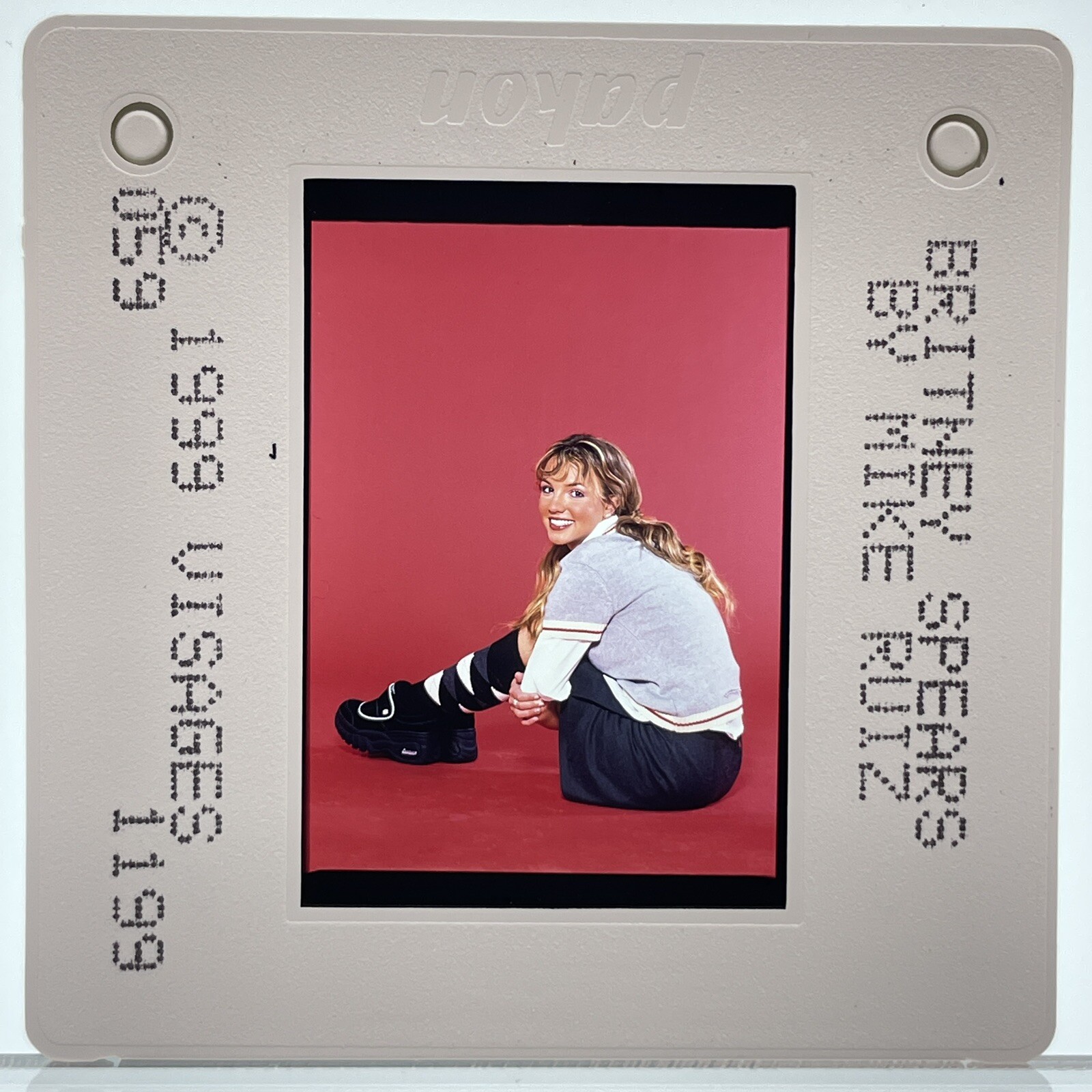 Young Britney Spears 35mm Slide 1999 Publicity Shoot Vintage Pop Music Promo #10