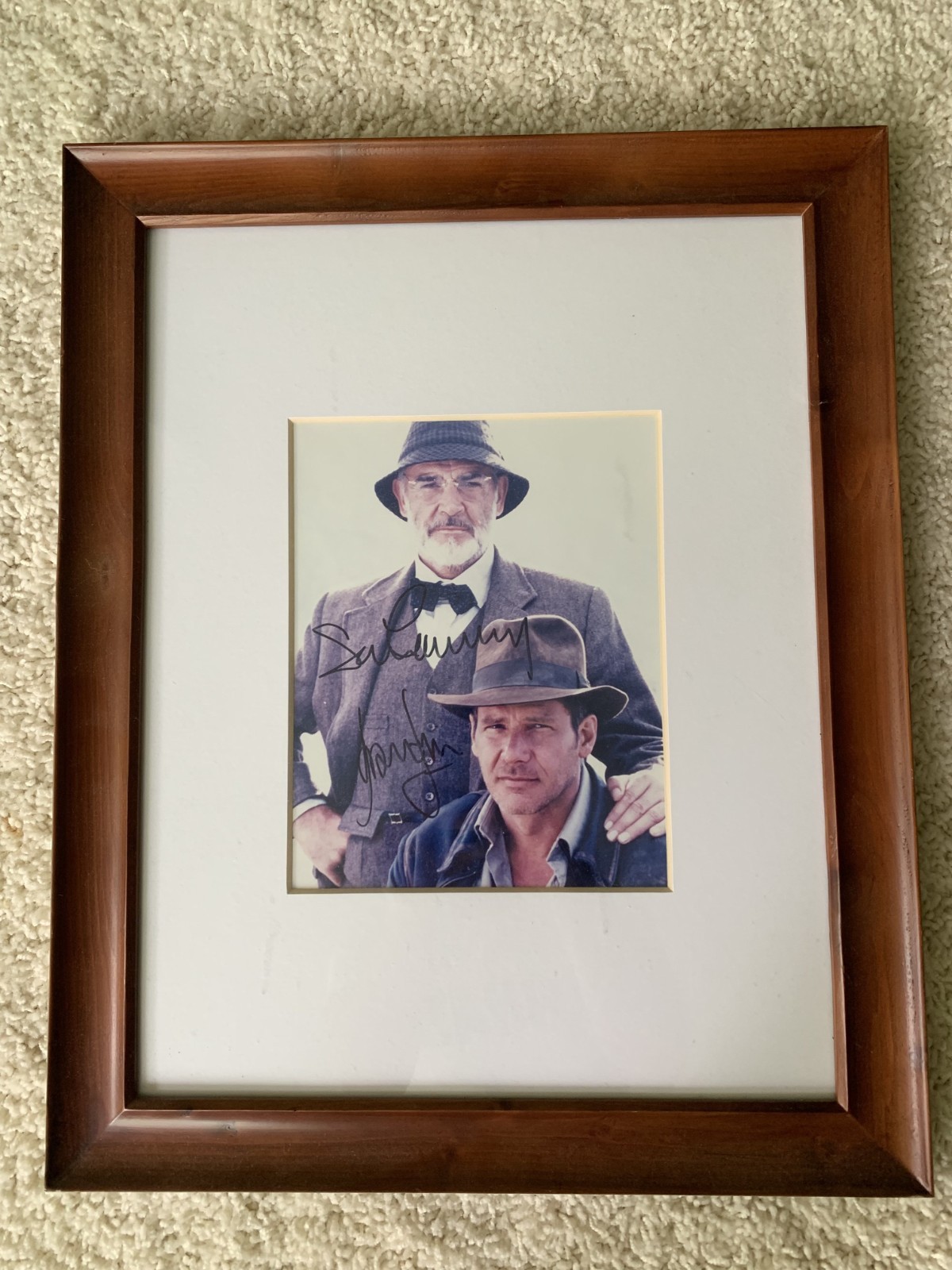 Harrison Ford & Sean Connery Signed Autographed Framed Photo Indiana Jones READ