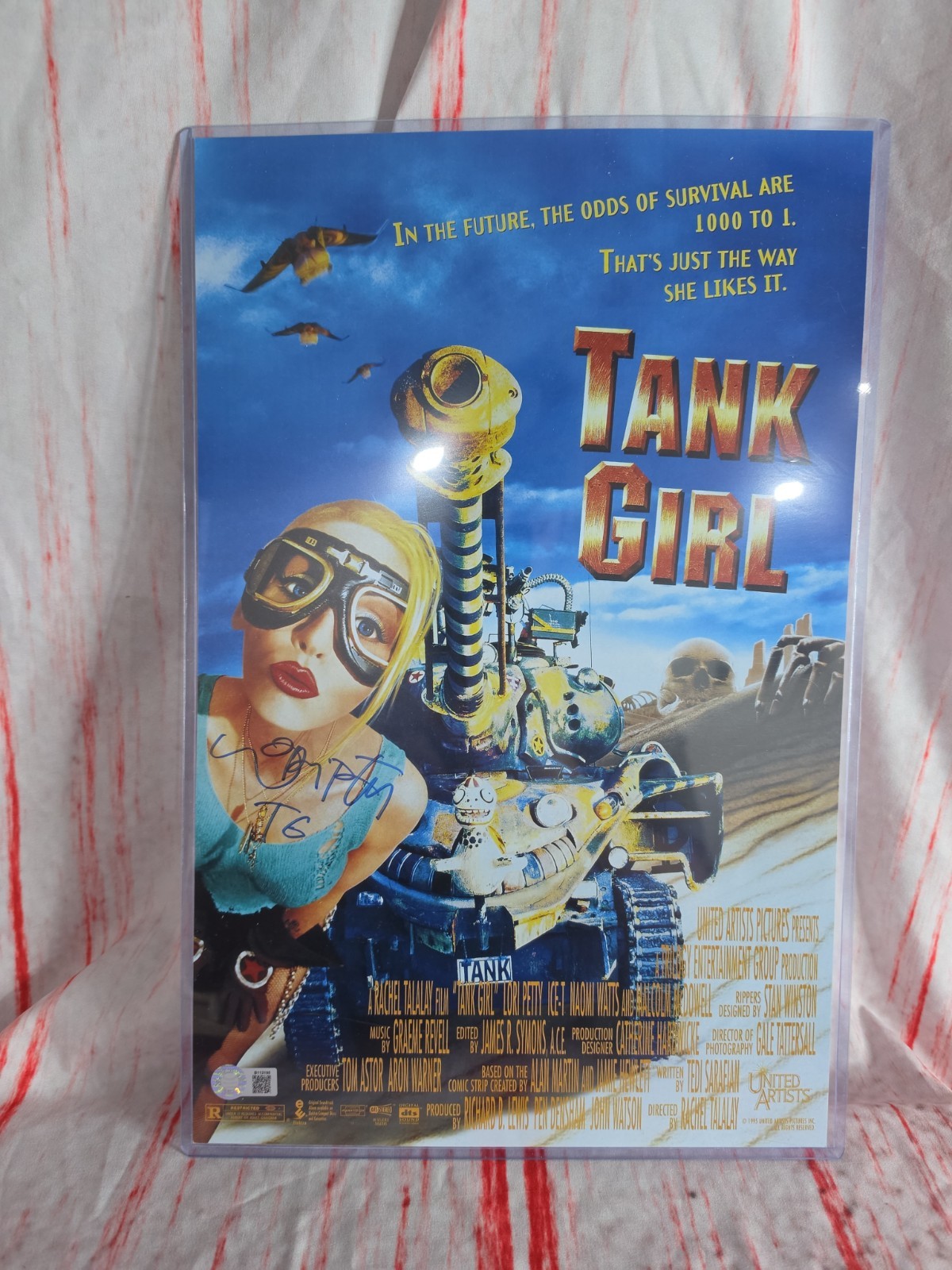 Lori Petty Signed Tank Girl 11×17 Movie Poster With COA