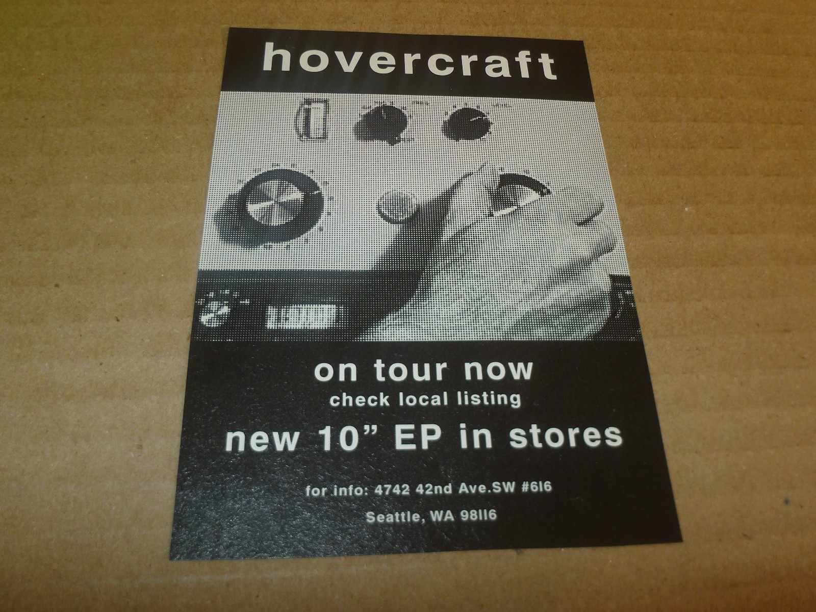 HOVERCRAFT band SMALL PRINT AD seattle EXPERIMENTAL ambient