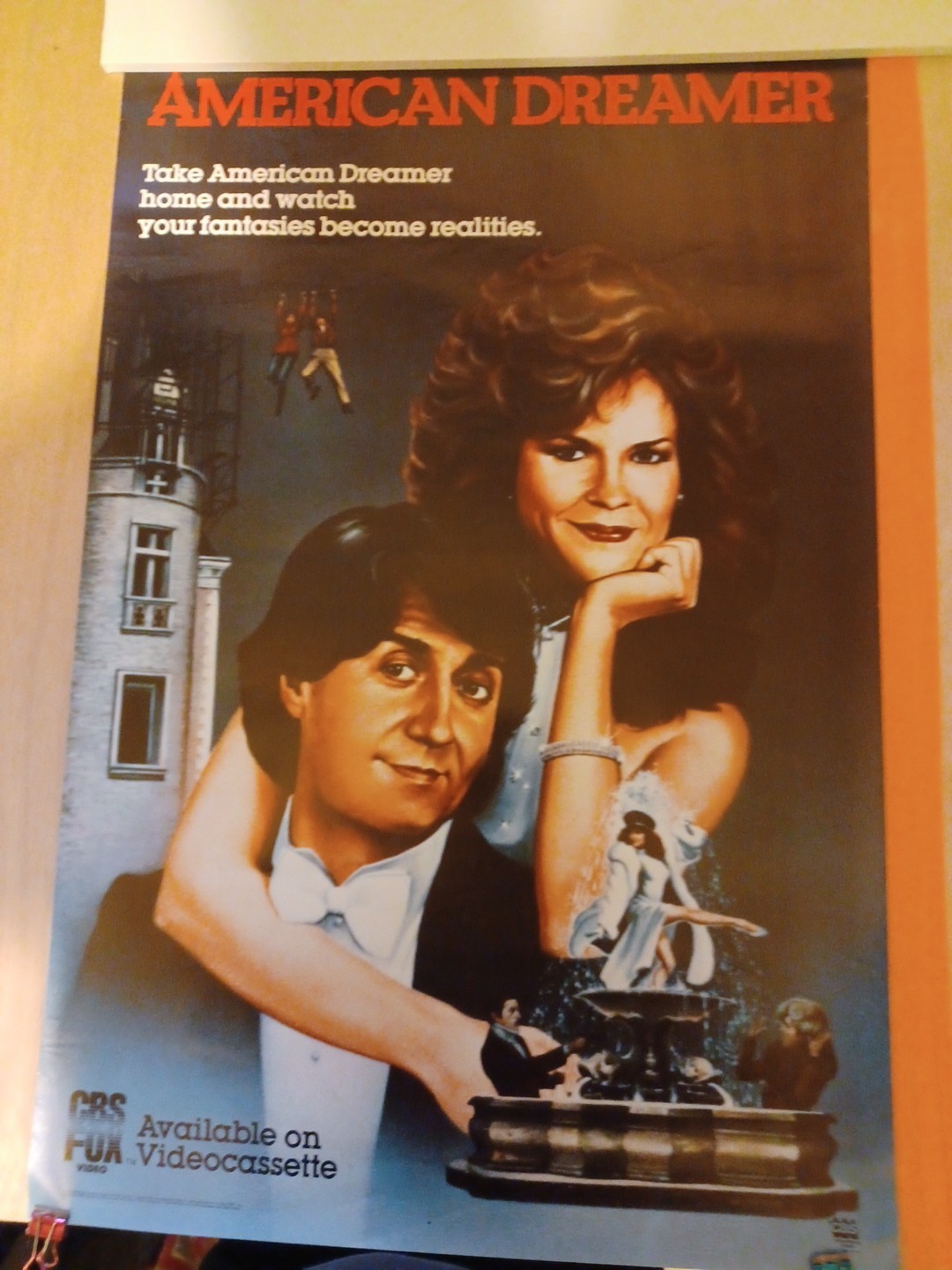 1985 American Dreamer – Original Vintage Video Store Promo Poster