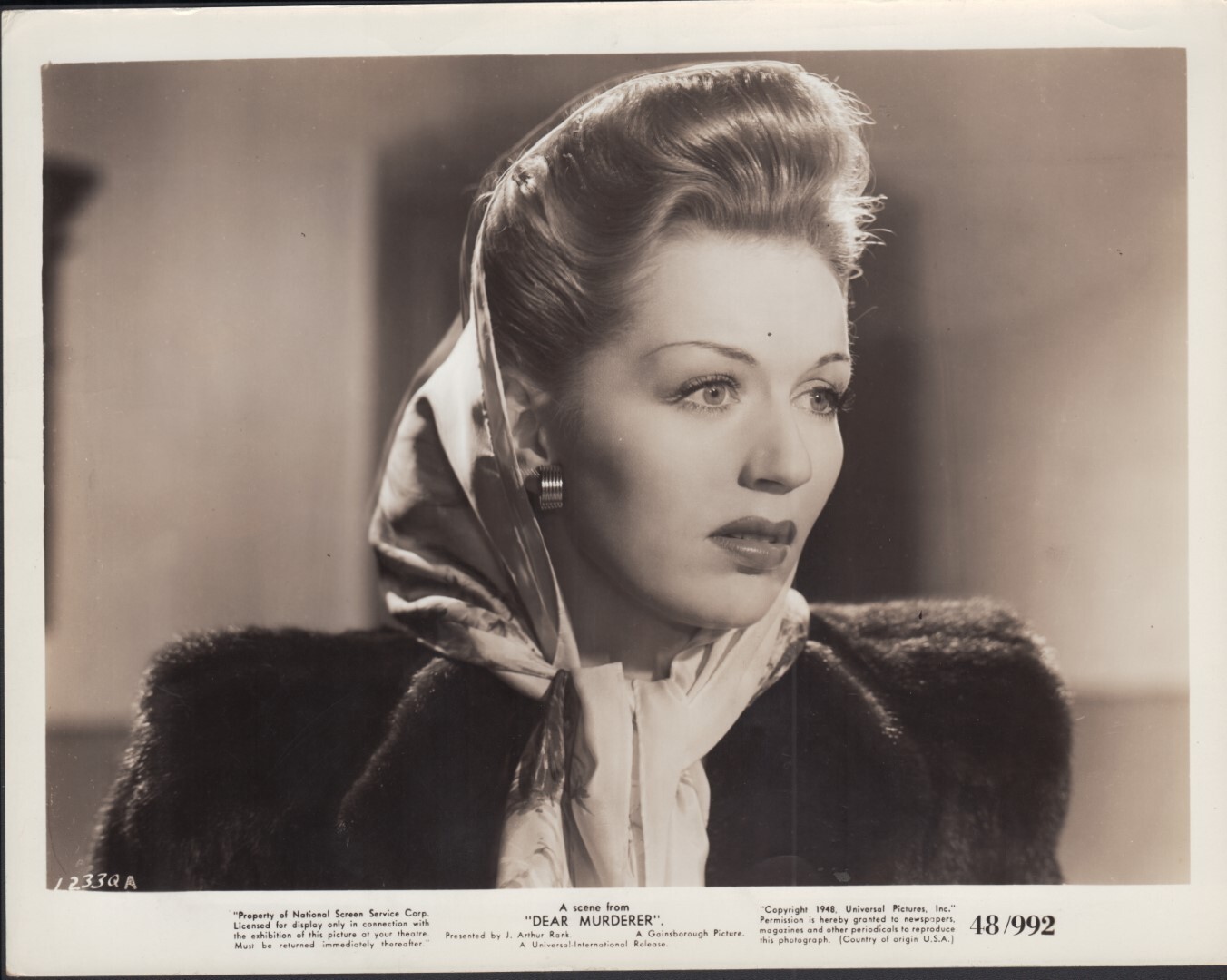 Dear Murderer (1948) 8×10 black & white movie photo #33QA